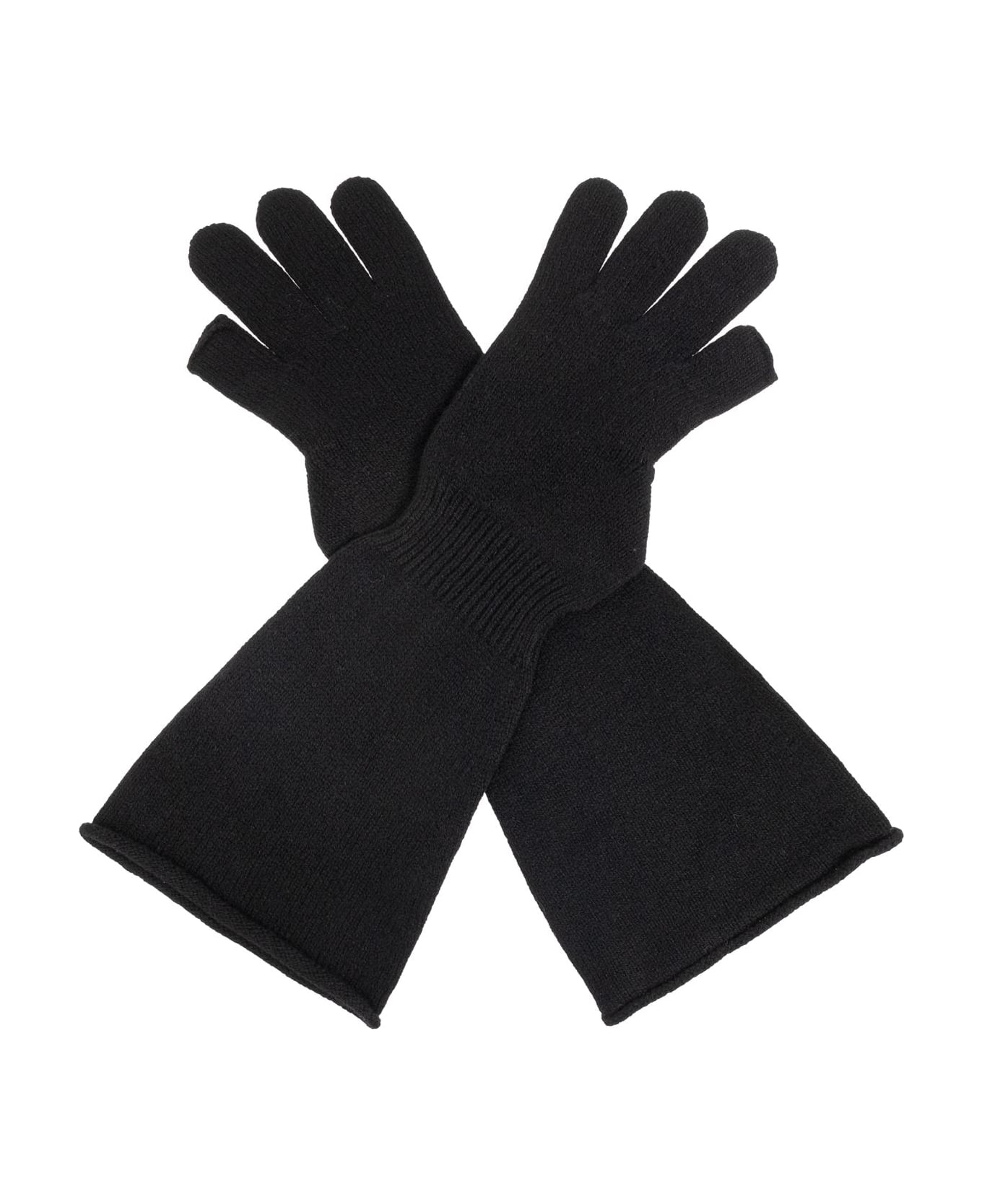 Rick Owens Long Gloves - BLACK