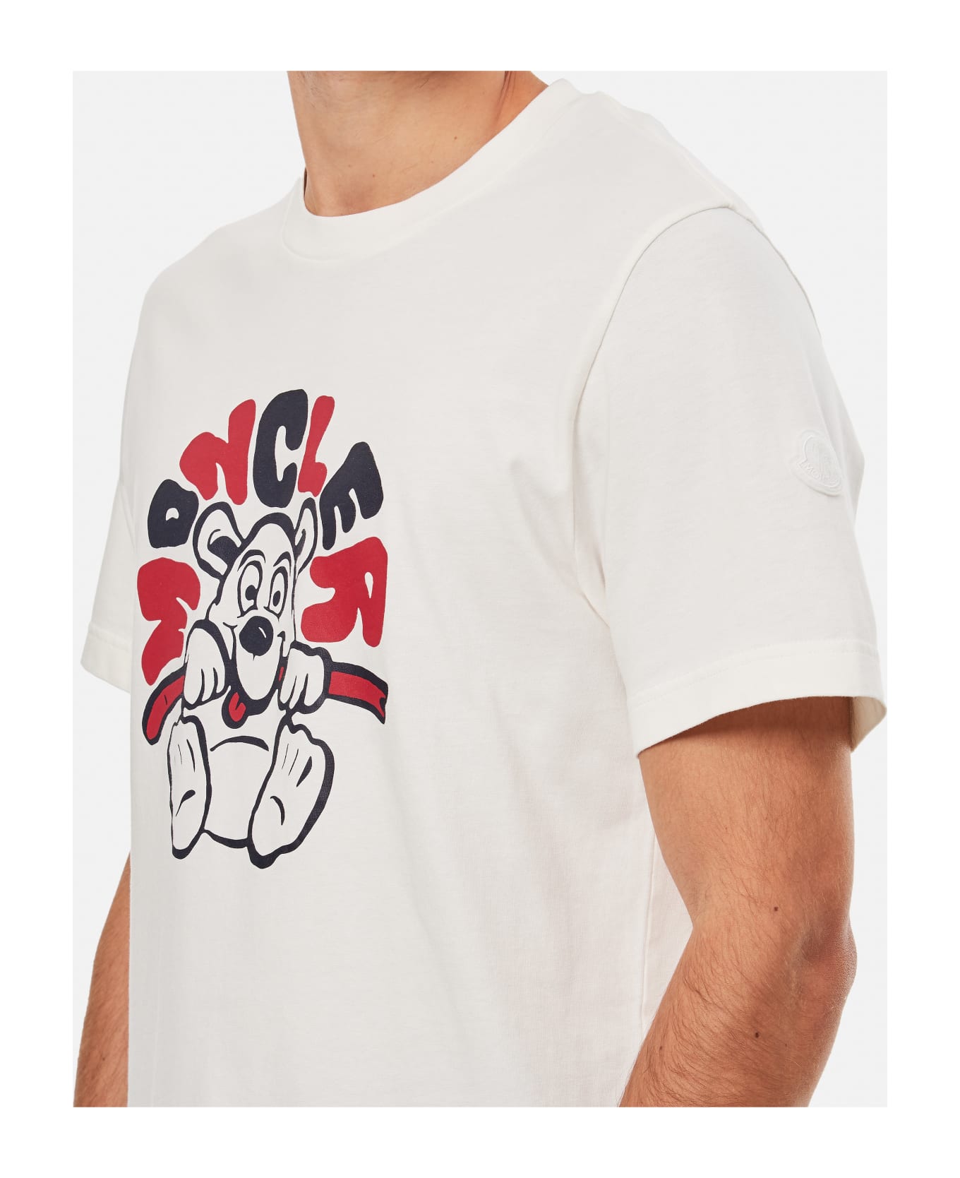 Moncler T-shirt Logo - White シャツ