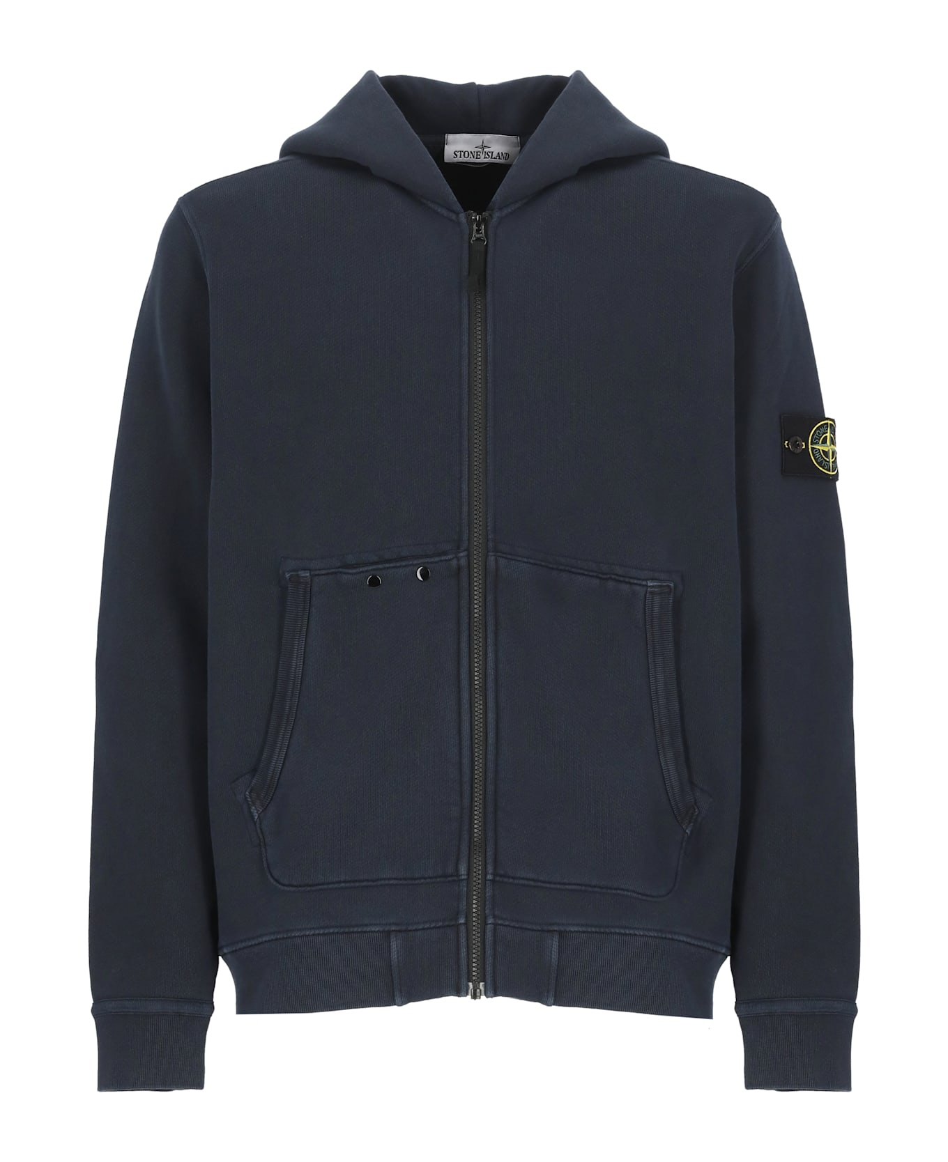 Stone Island Sweatshirt With Logo - Blue