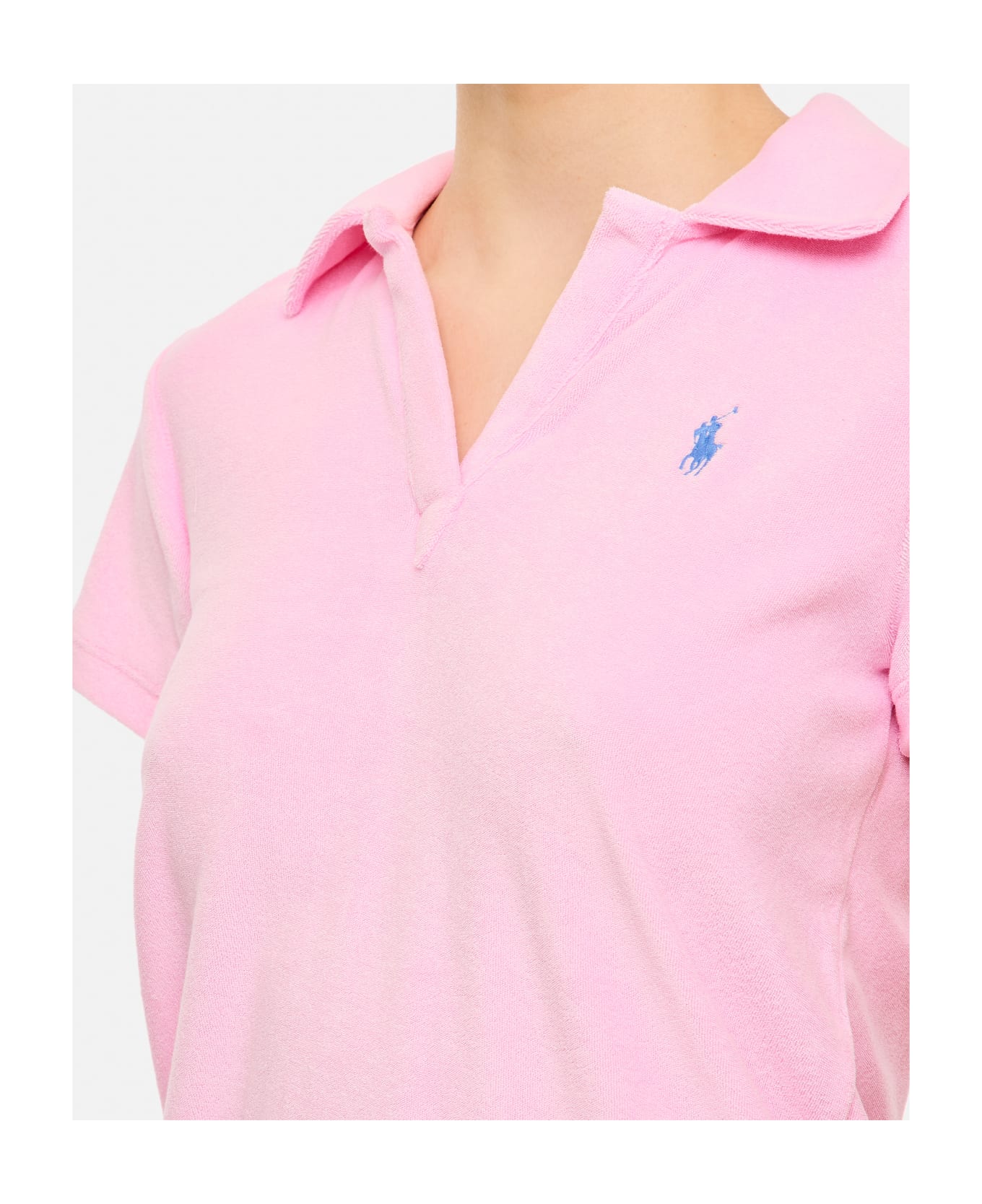 Polo Ralph Lauren Terry Short Sleeves Polo Shirt - Pink ポロシャツ