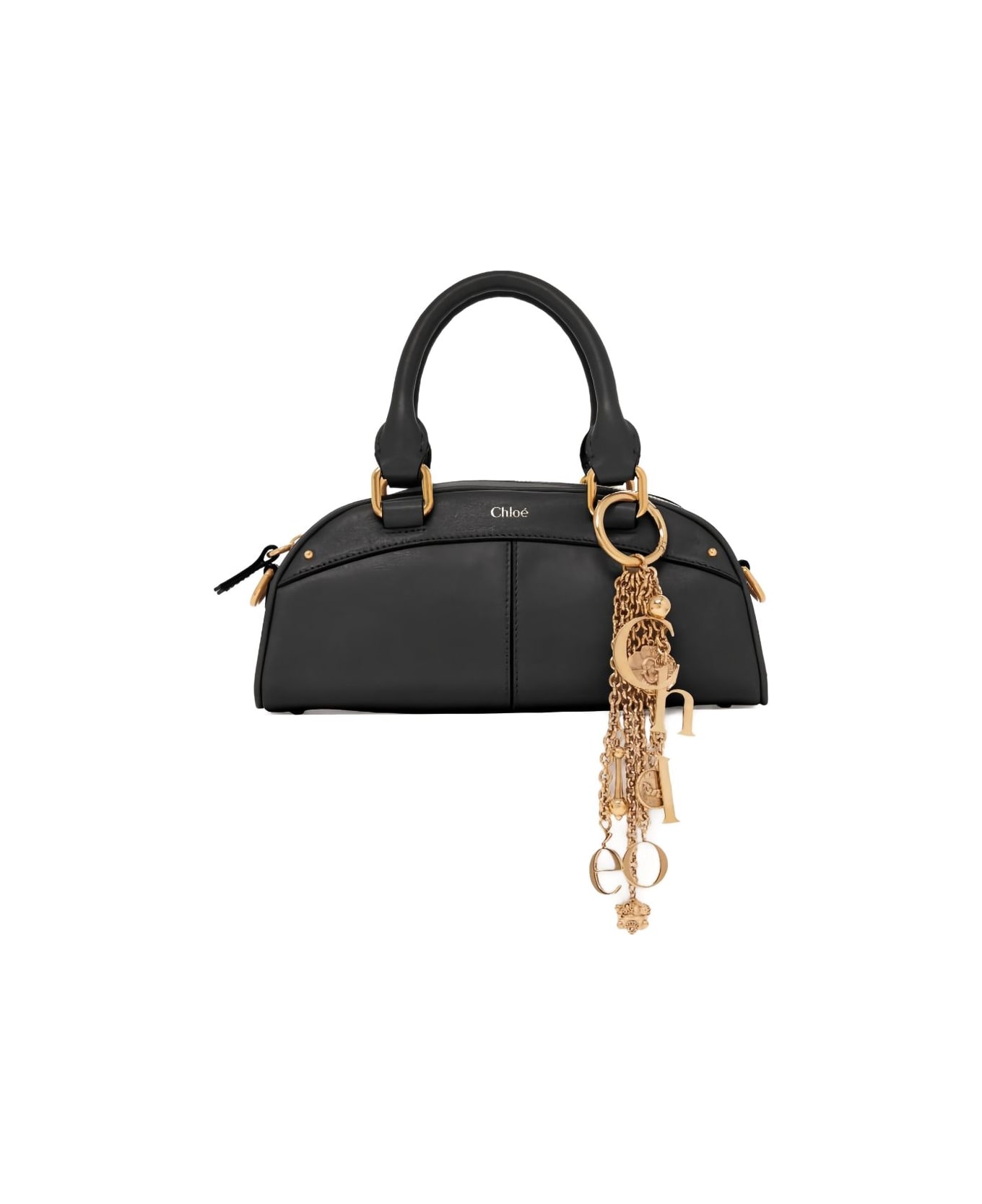 Chloé Small Leather Bowling Bag - Black
