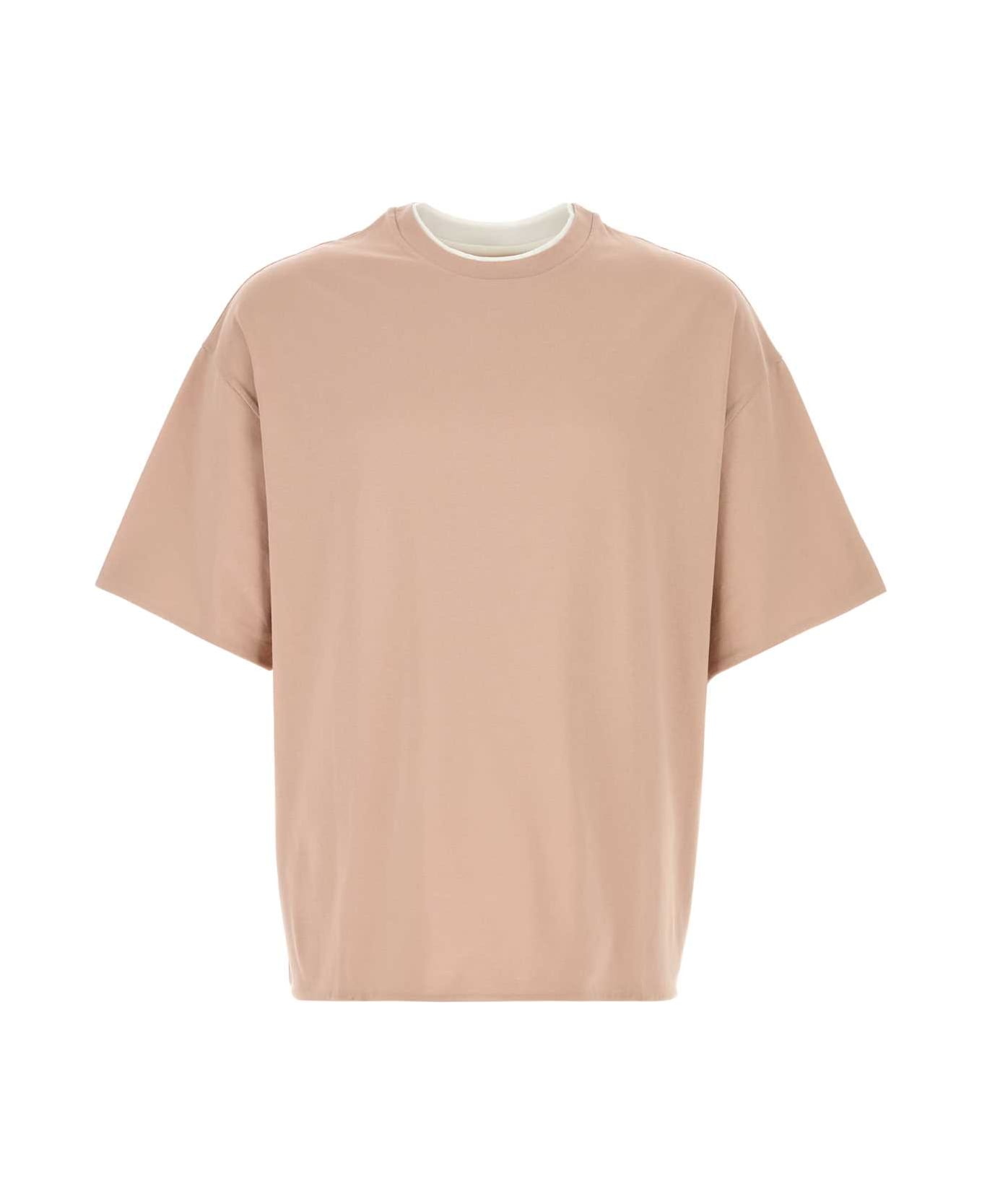 Jil Sander Pink Cotton T-shirt - MORGANITE