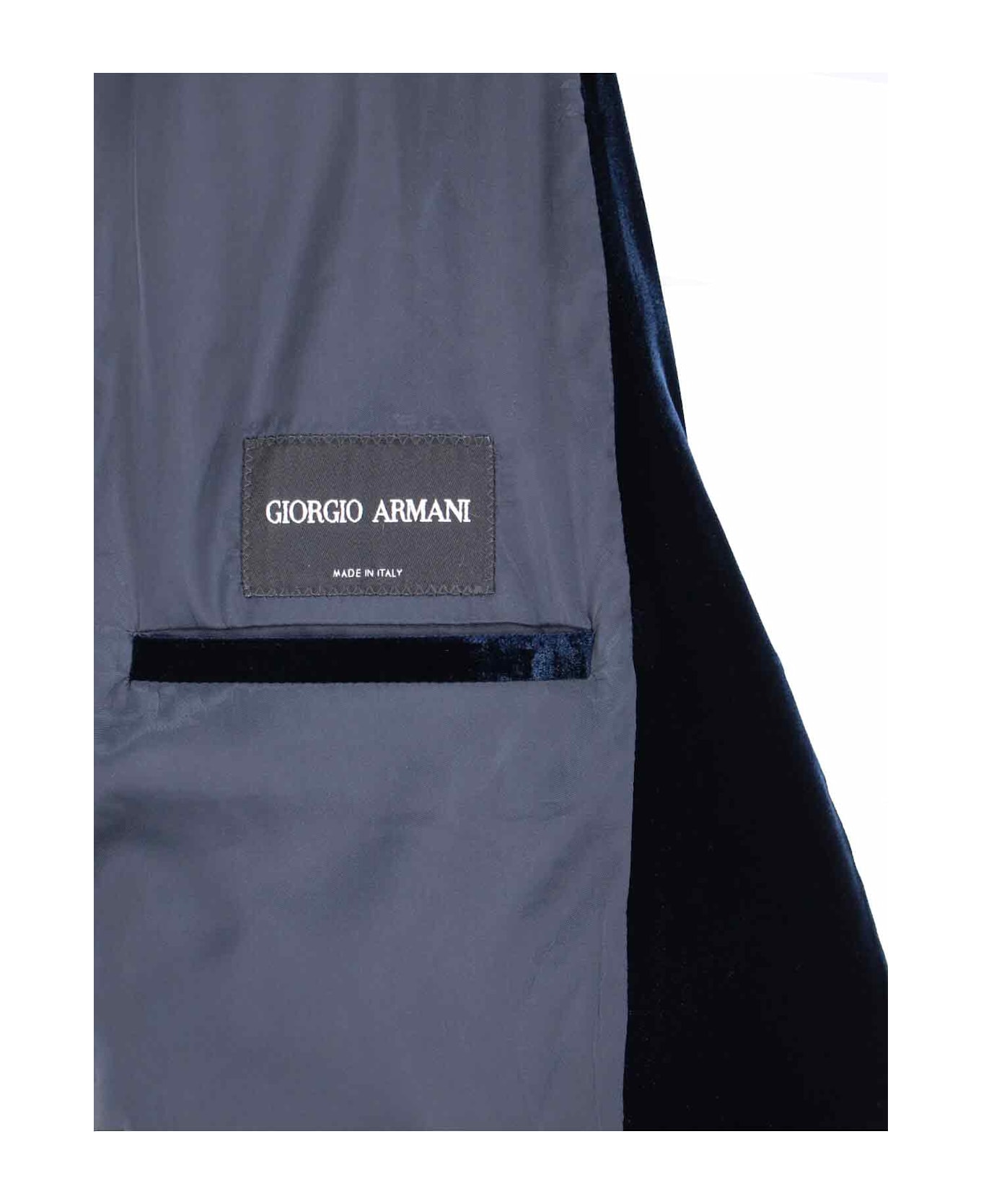 Giorgio Armani Single-breasted Blazer - Blue