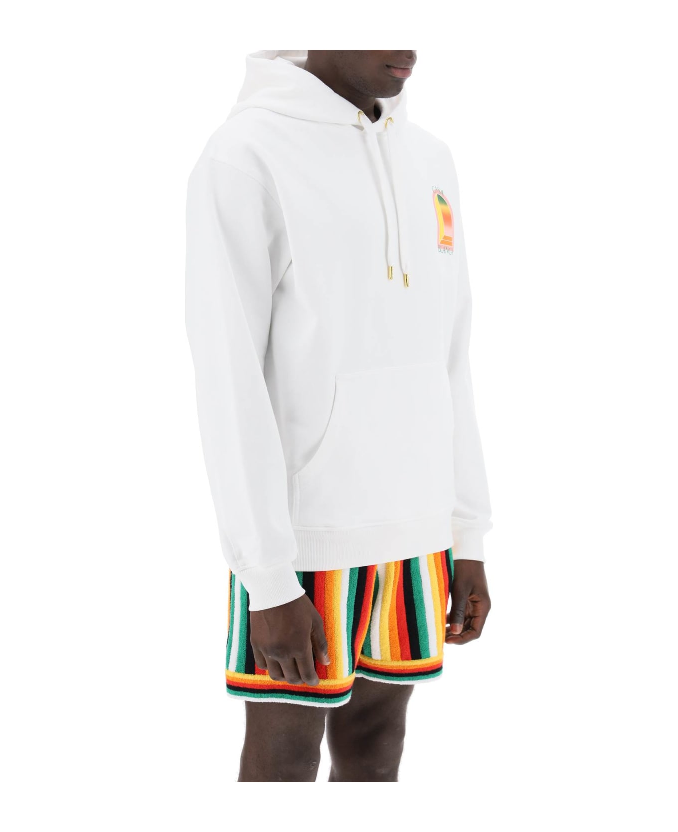 Casablanca Gradient Hooded L'arche - GRADIENT ARCH LOGO (White)