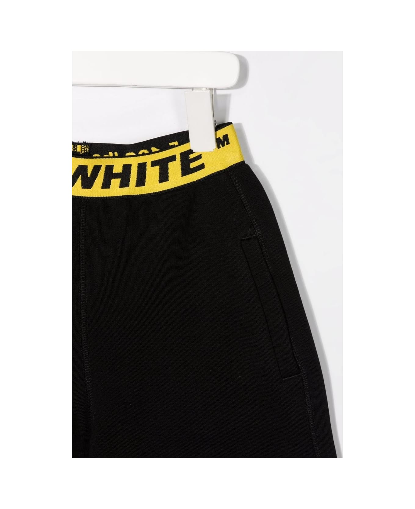 Off-White Kids Black Off Industrial Sports Shorts - BLACK