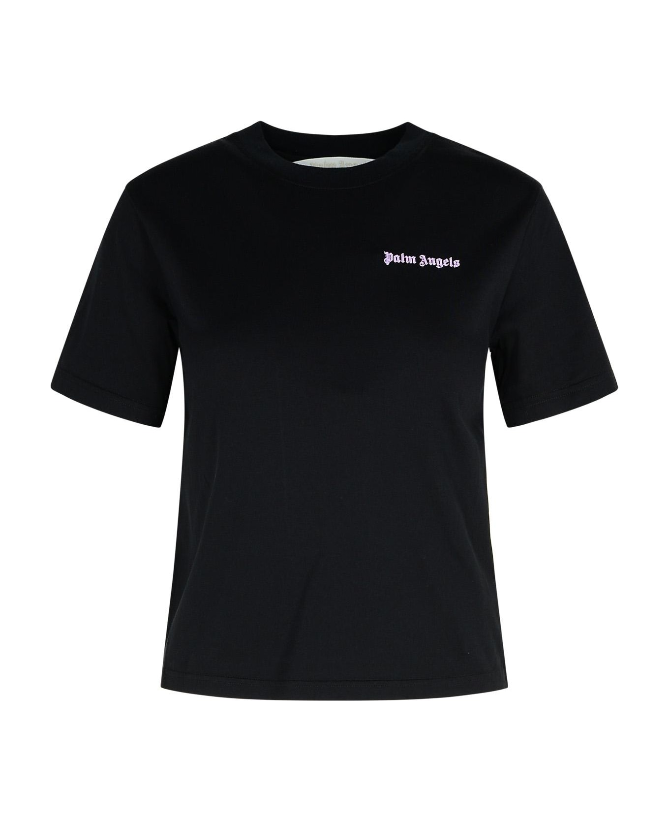 Palm Angels Logo Print T-shirt - Black