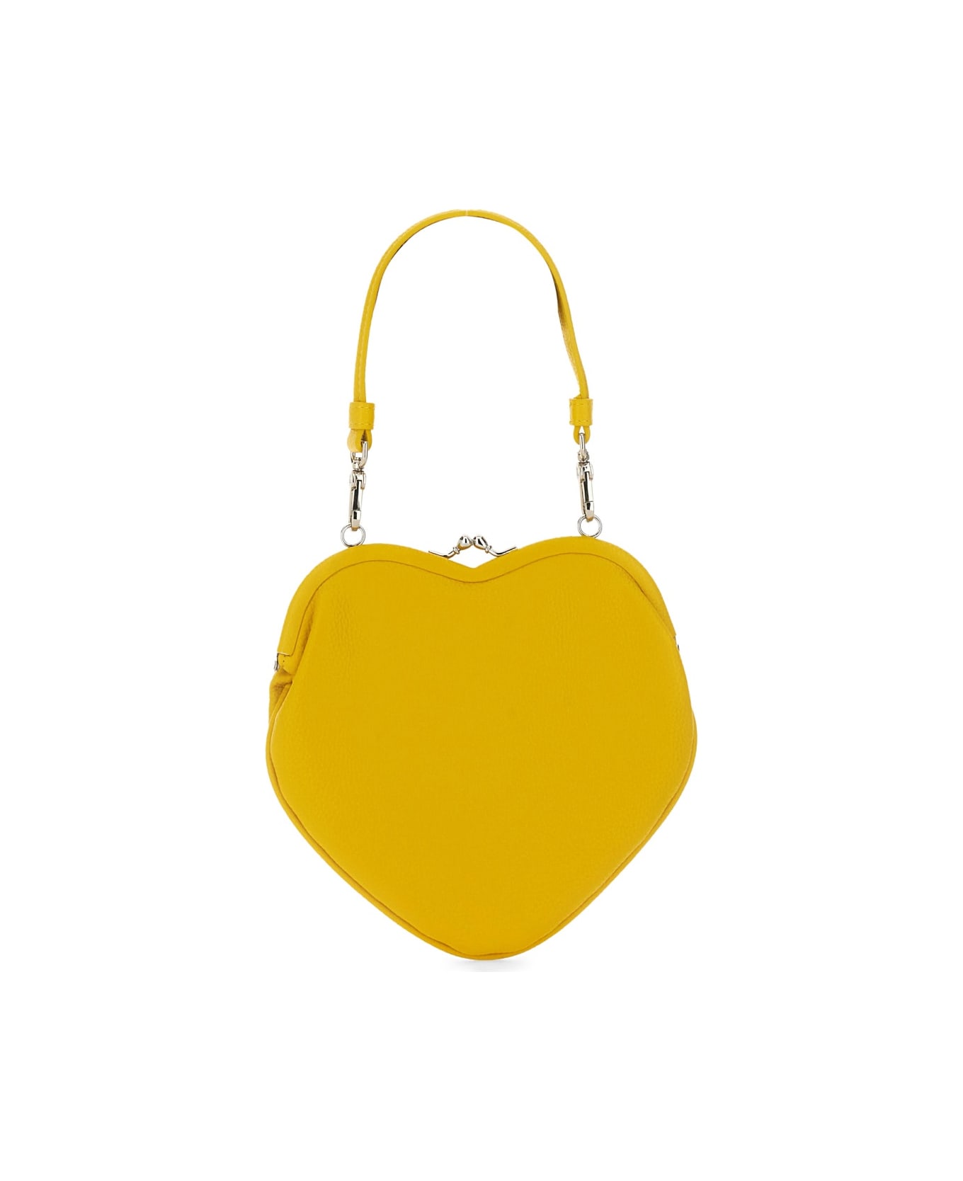 Vivienne Westwood "belle" Heart Frame Bag - YELLOW クラッチバッグ