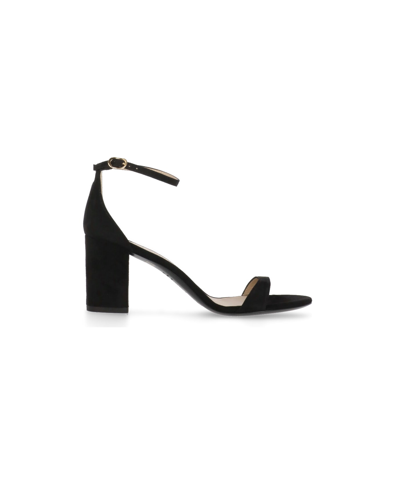 Stuart Weitzman Nudist Block 75 Sandals - Black