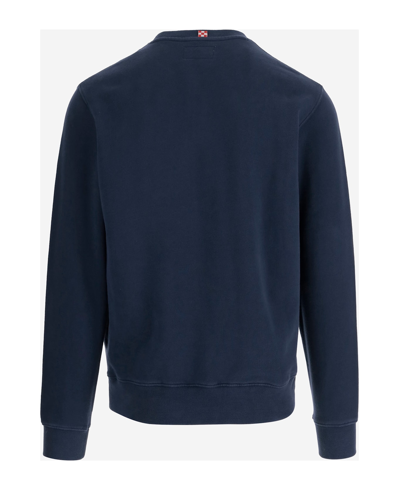 MC2 Saint Barth Cotton Sweatshirt With Logo - Blue