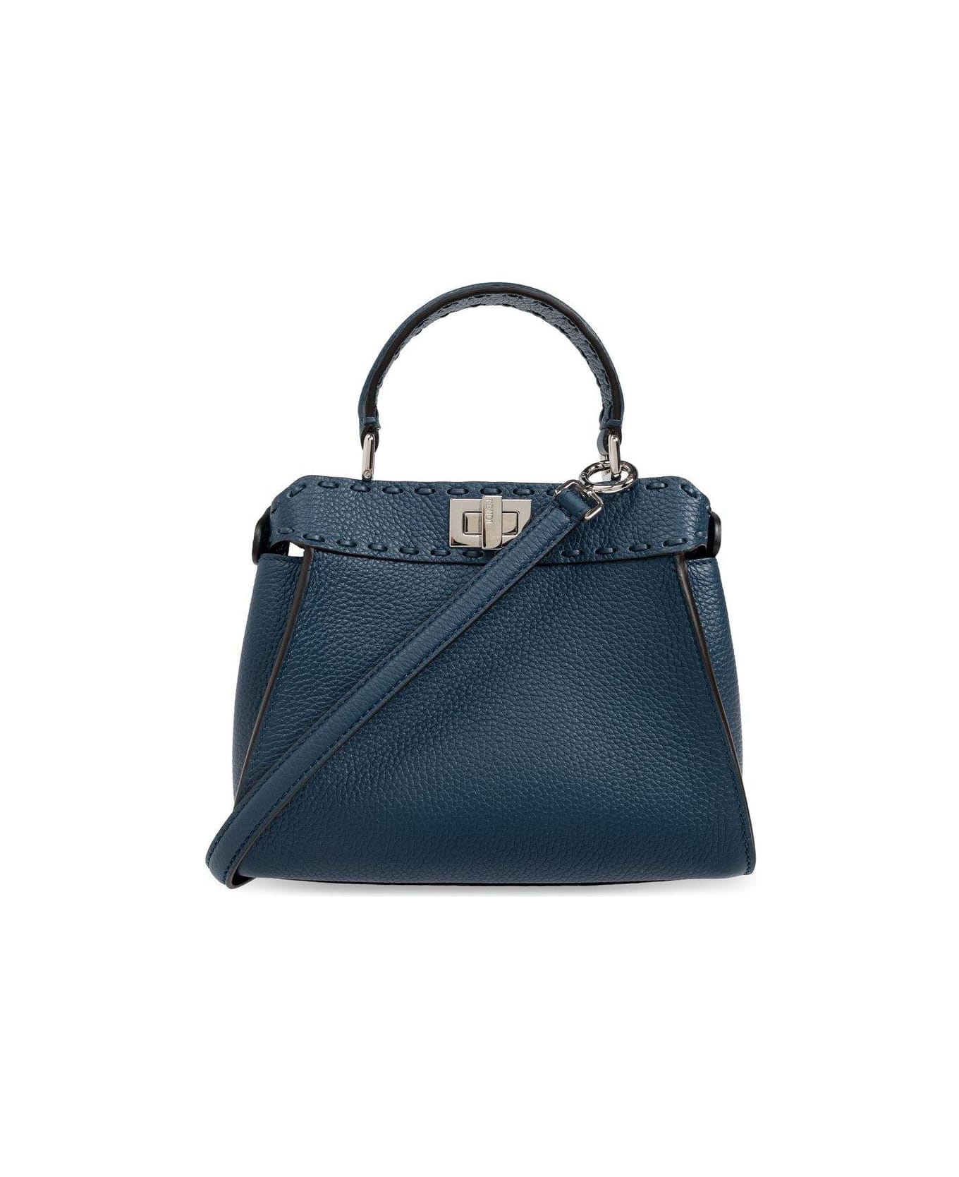 Fendi Peekaboo Mini Tote Bag - PAVONE+PALLADIO