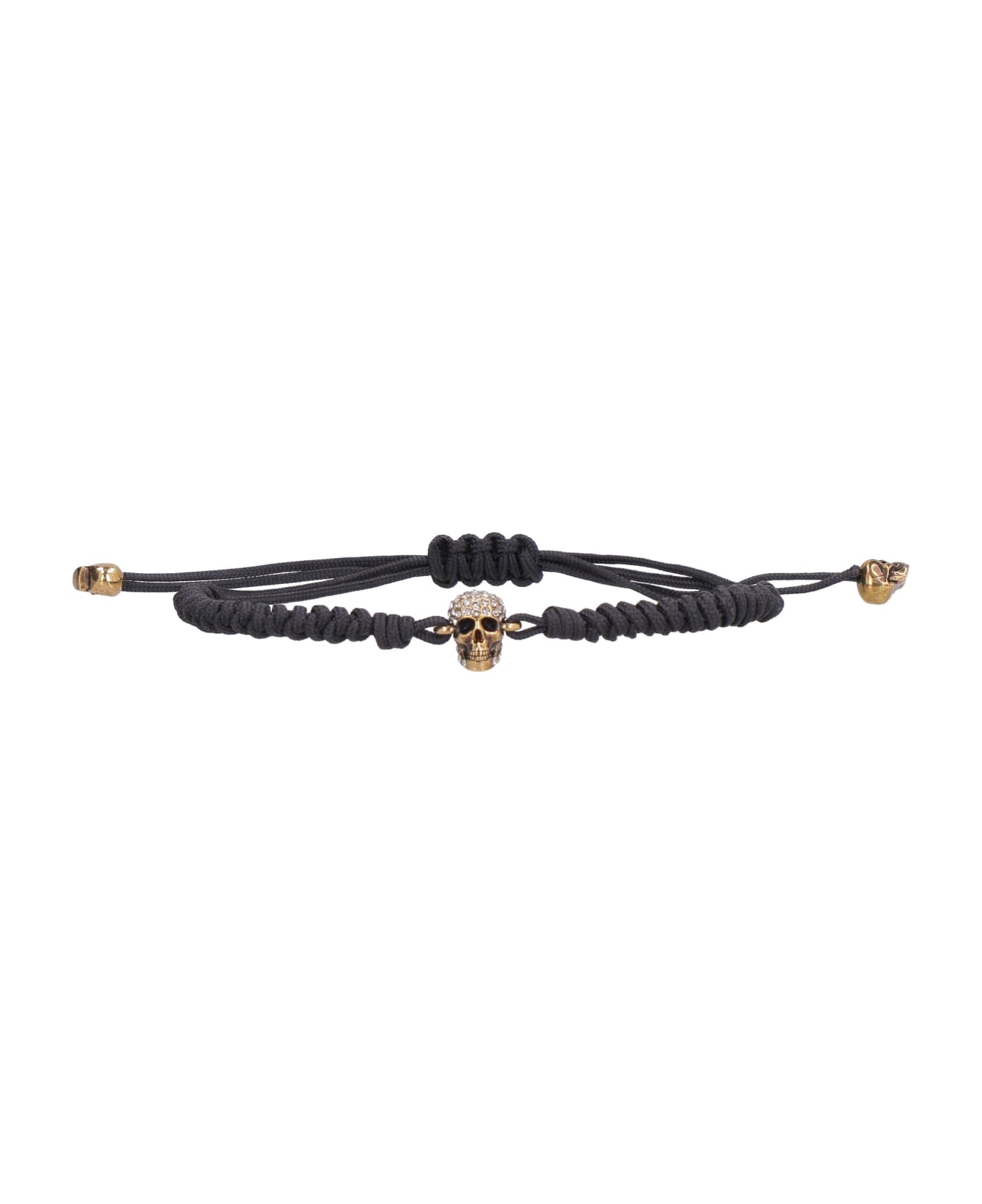 Alexander McQueen Charm Cord Bracelet - Nero