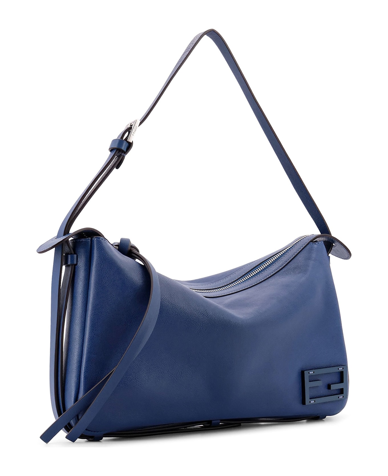 Fendi Simply Fendi Media Shoulder Bag - Blue