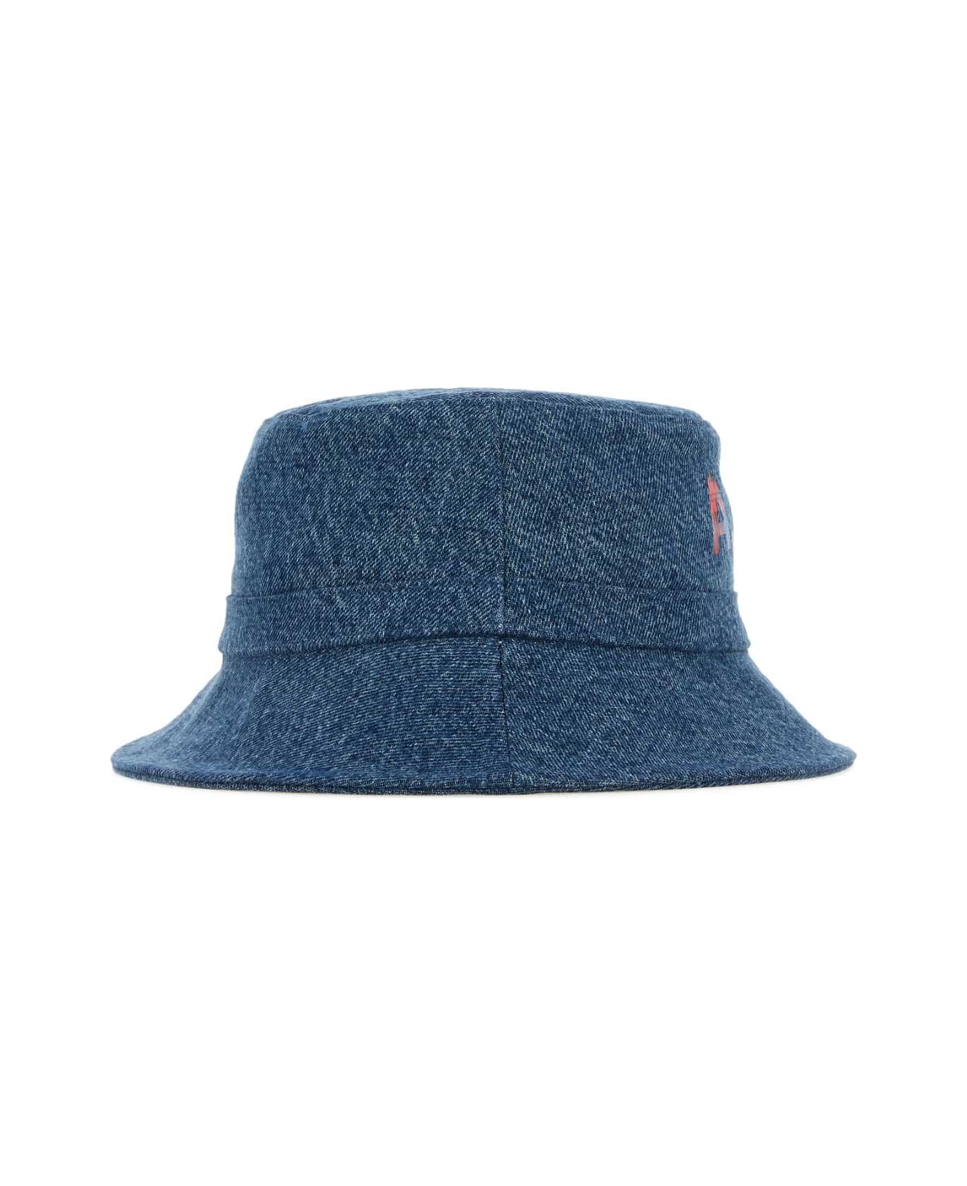 A.P.C. Denim Bob Mark Bucket Hat - WASHEDINDIGO 帽子