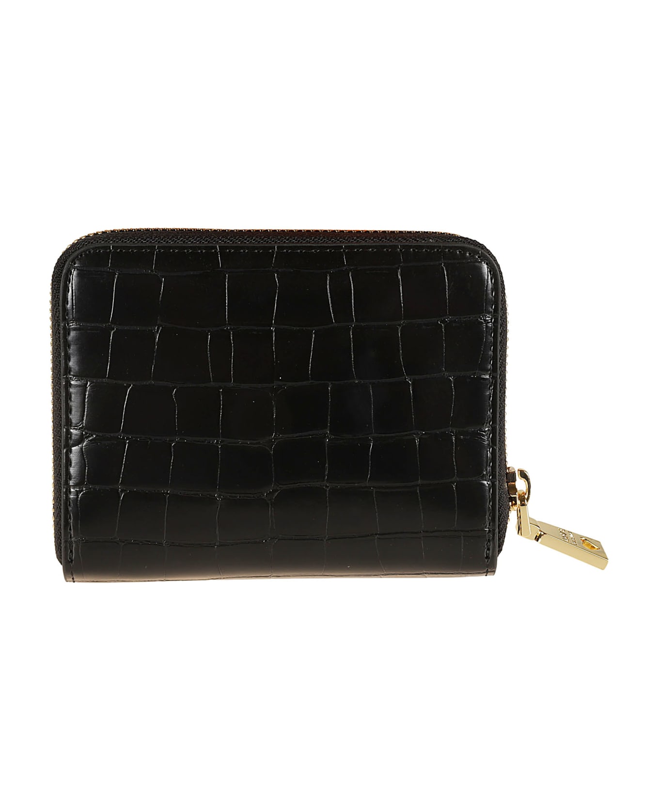 Love Moschino Logo Skinned Zip-around Wallet - Black