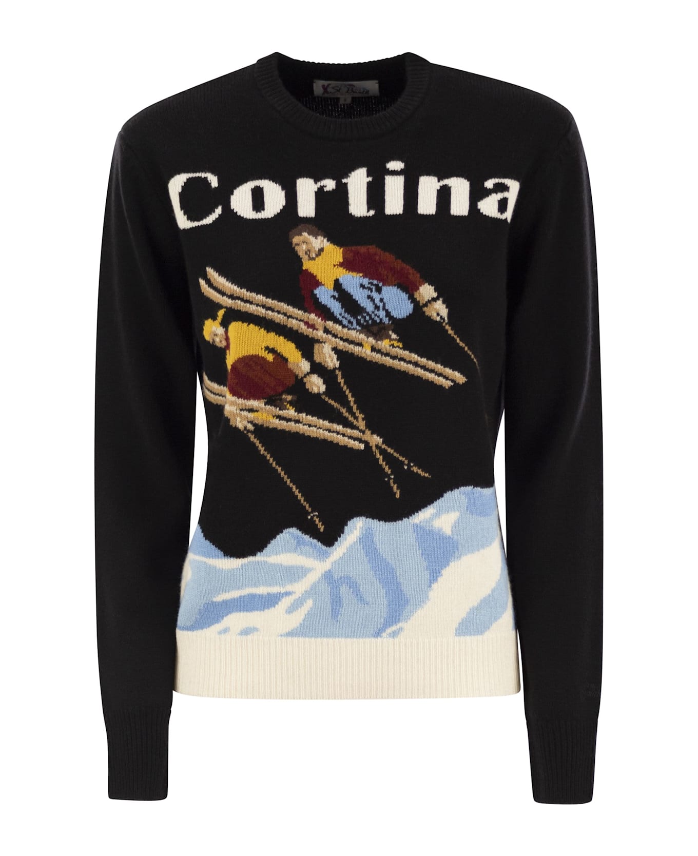 MC2 Saint Barth Cortina Wool And Cashmere Blend Jumper - Navy