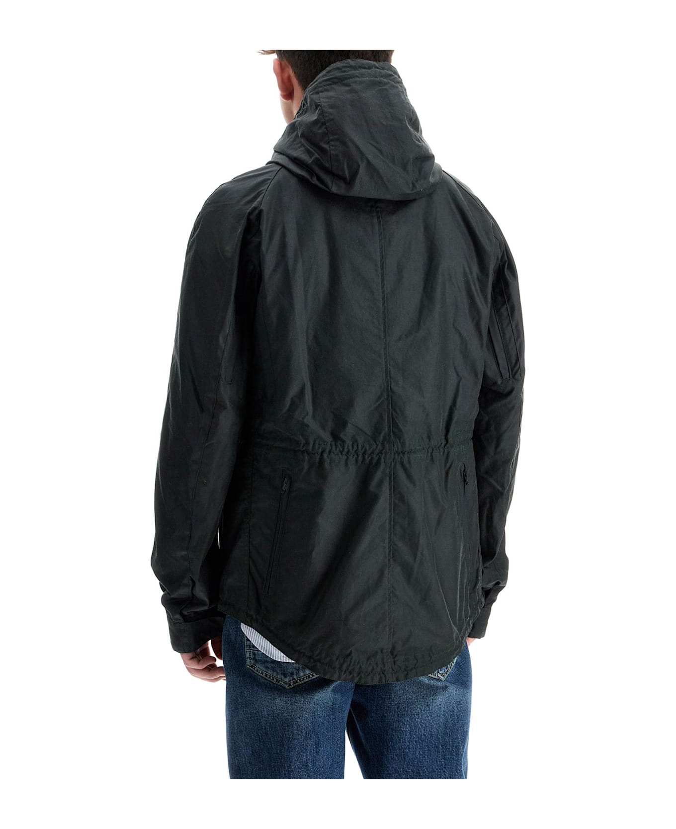 Barbour Raincoat With Waxed Finish - SAGE (Green) ジャケット