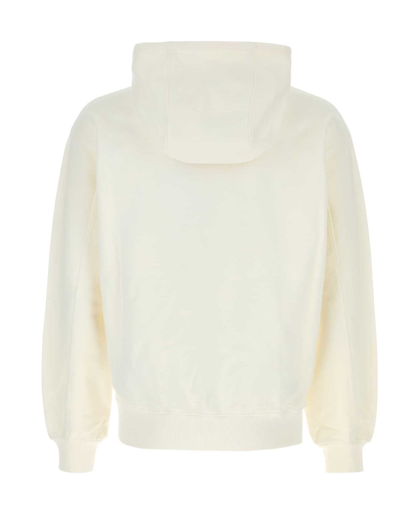 Casablanca White Cotton Sweatshirt - CASWAYMOU