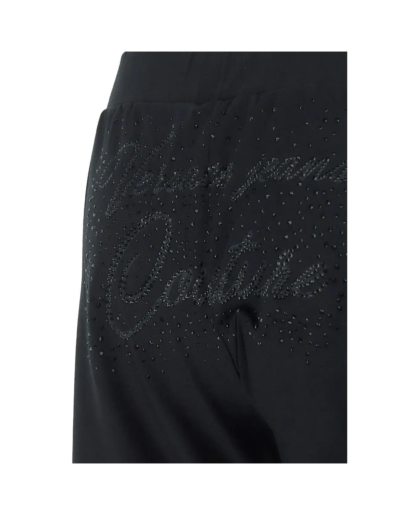Versace Jeans Couture Logo Script Trousers - Black