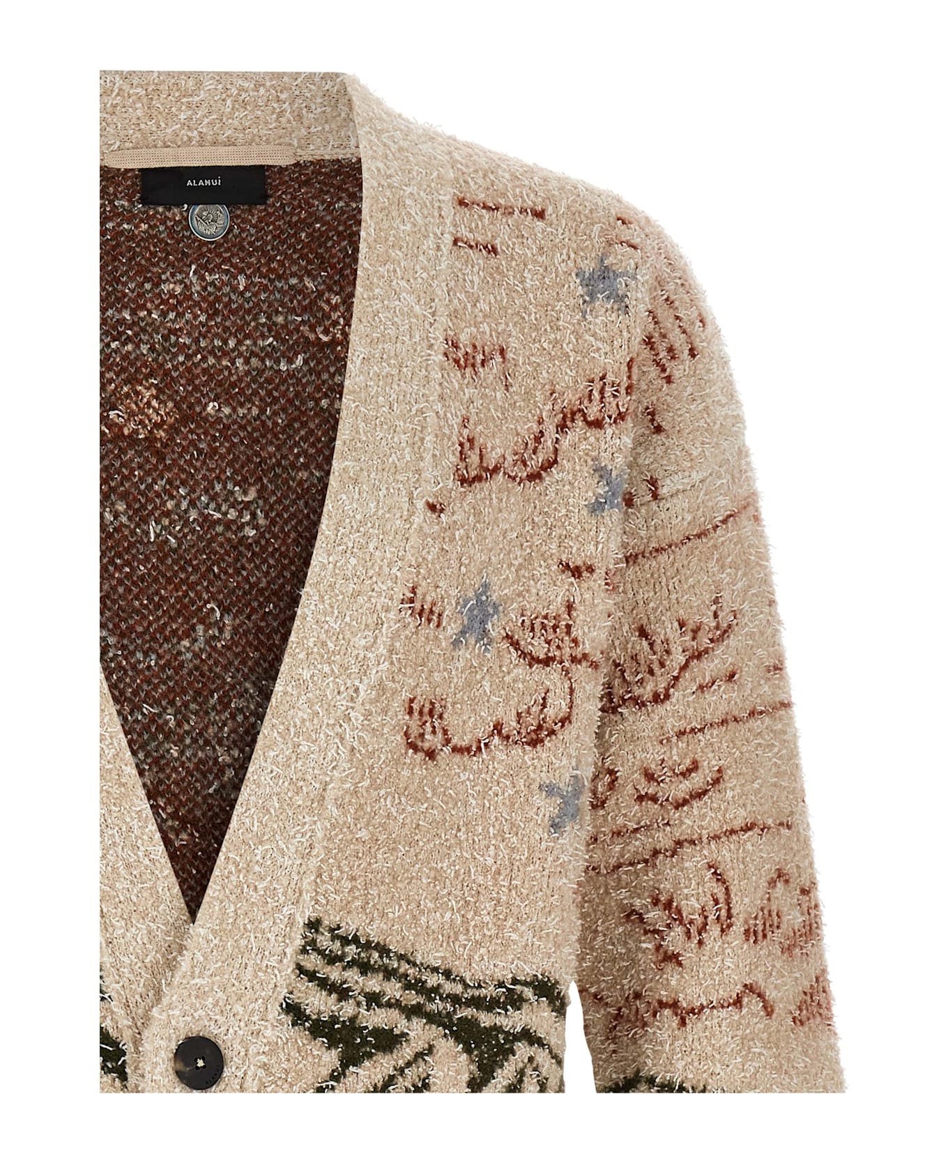 Alanui 
sunset Riders
 Cardigan - NEUTRALS/GREEN