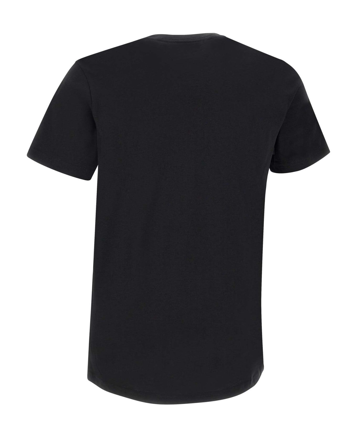 Paul Smith "opposite Skull" Organic Cotton T-shirt - BLACK