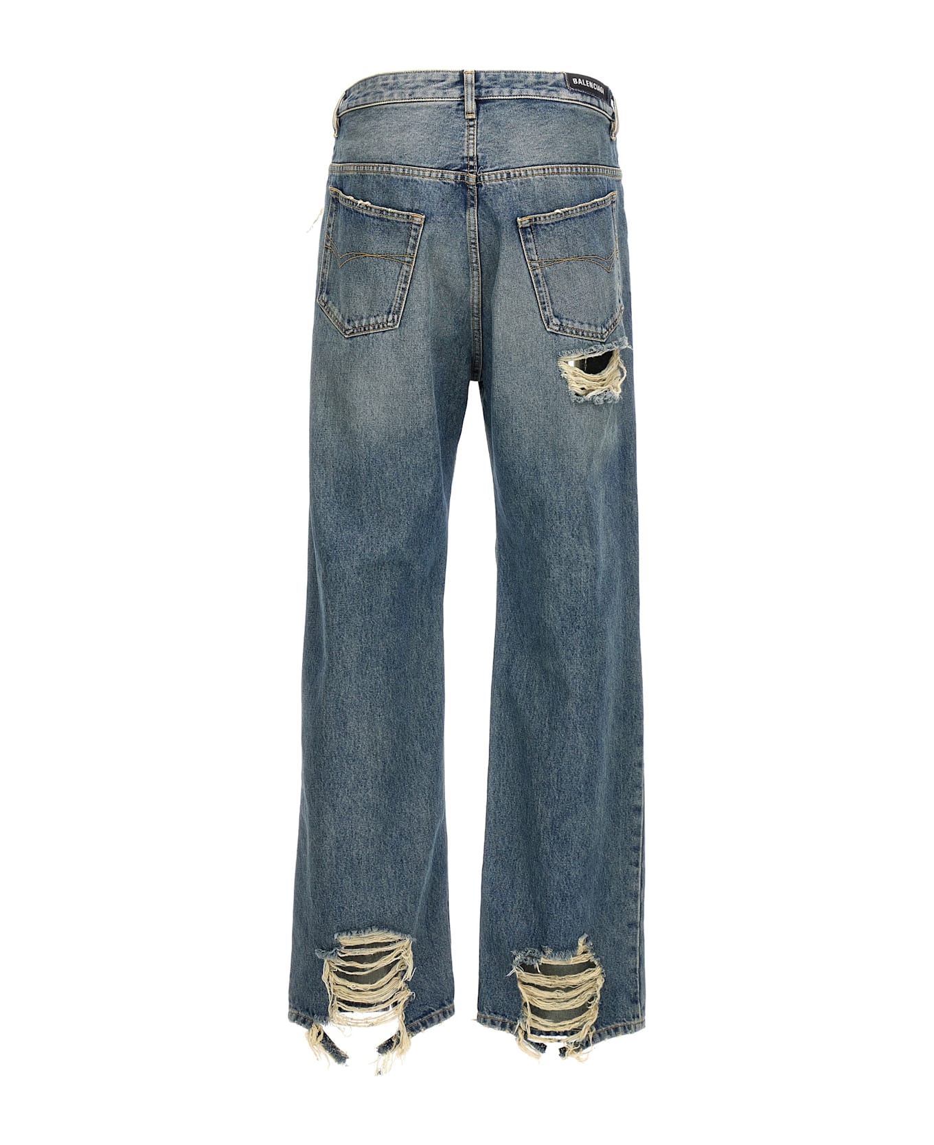 正規 新品 24SS Balenciaga ripped loose jeans Balenciaga Destroyed Loose Jeans | italist