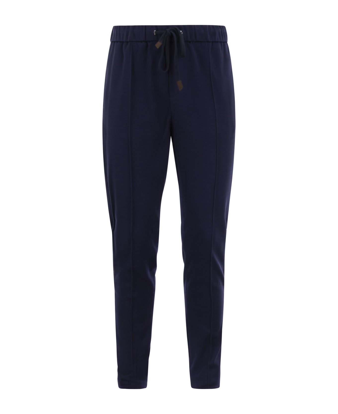 Peserico Technical Cotton Jogger Trousers - Blue