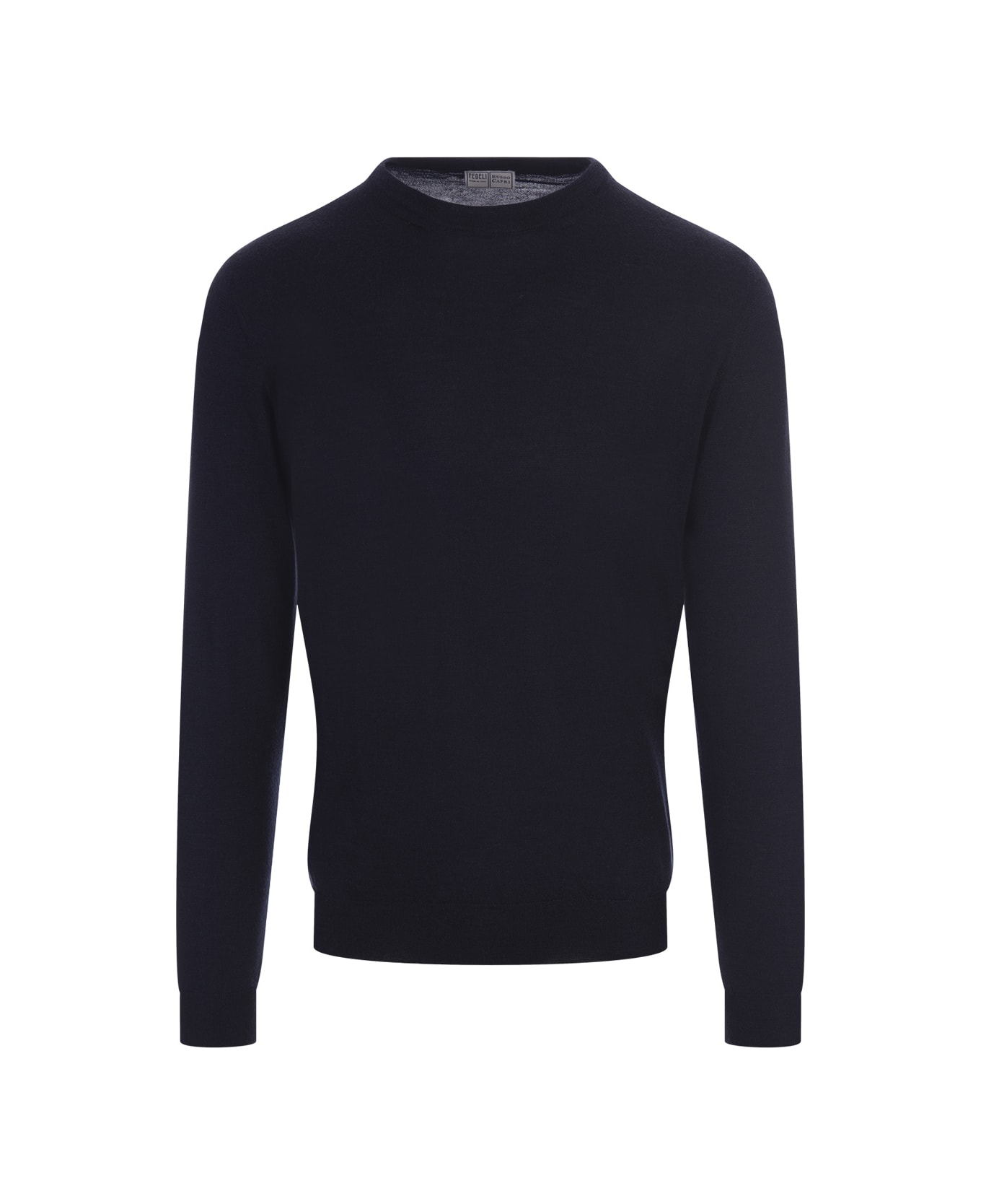 Fedeli Night Blue Cashmere Sweater - Blue