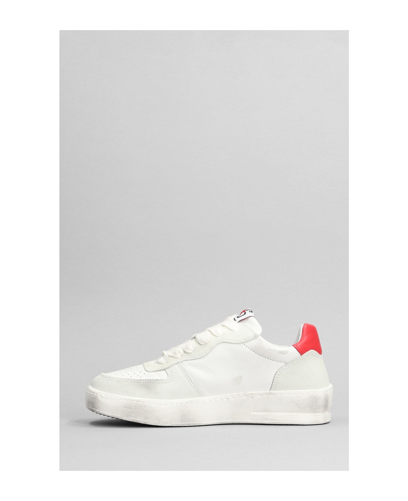 2Star Padel Star Sneakers In White Suede And Leather - white