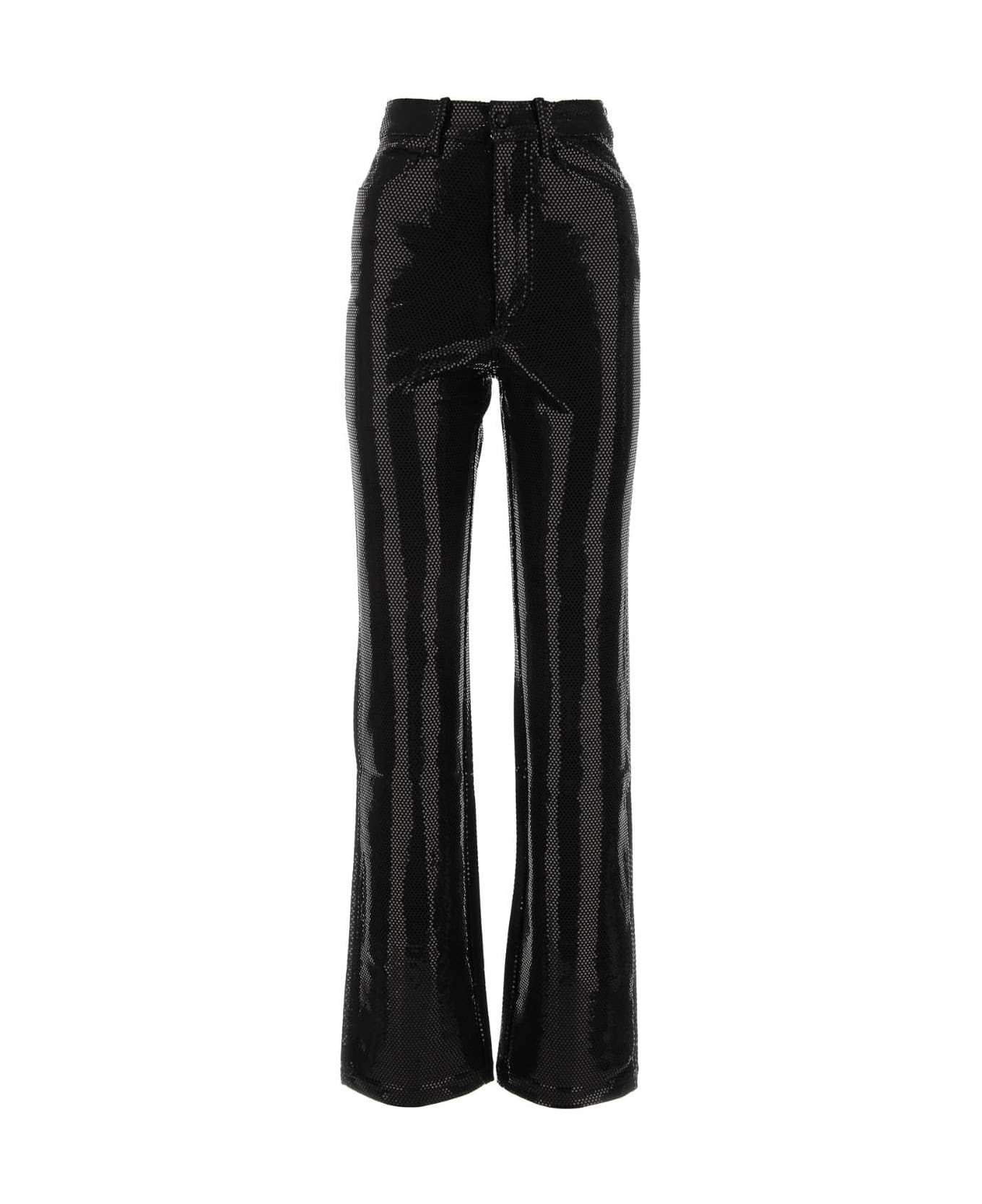 Rotate by Birger Christensen Black Stretch Jersey Pant - BLACK
