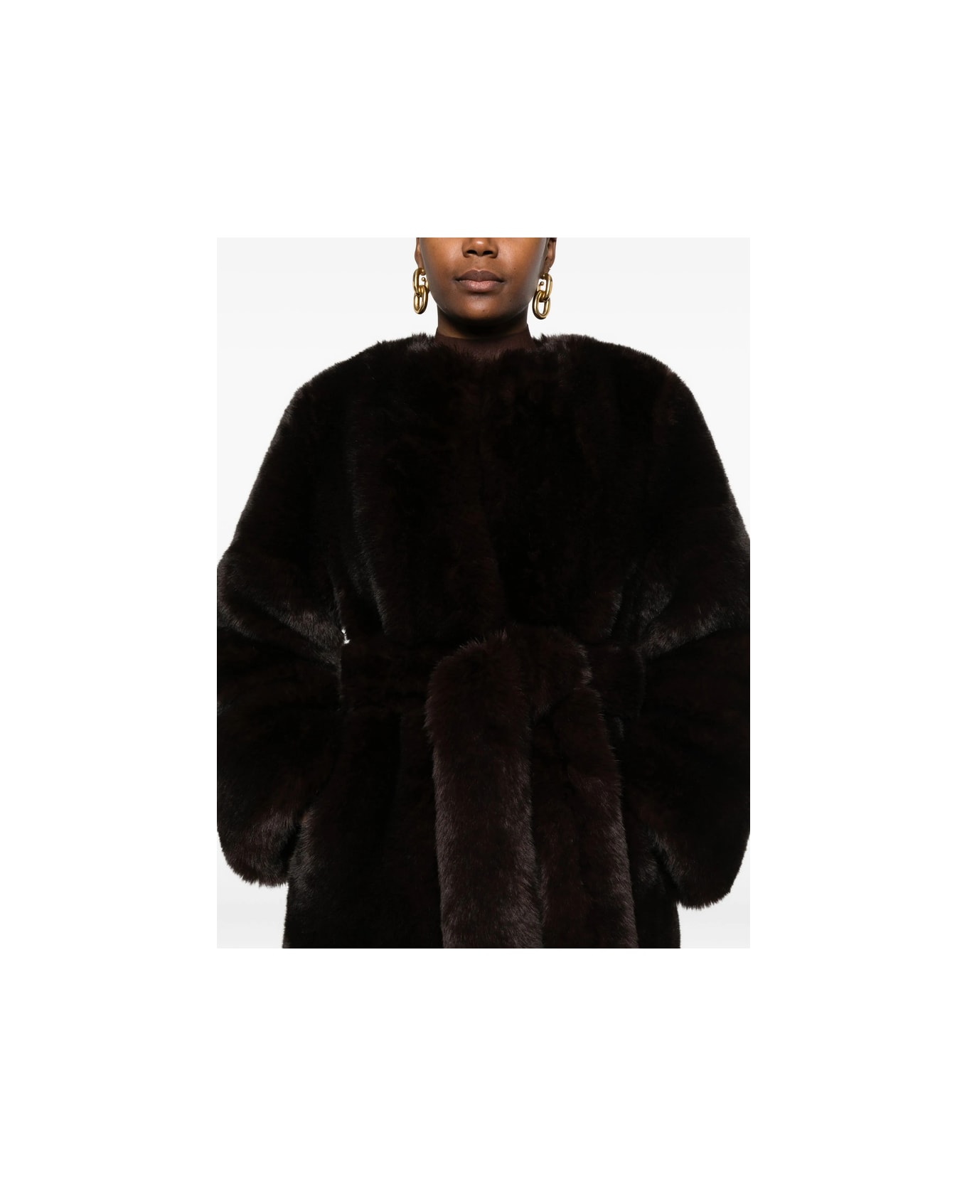 Cult Gaia Coat - BROWN