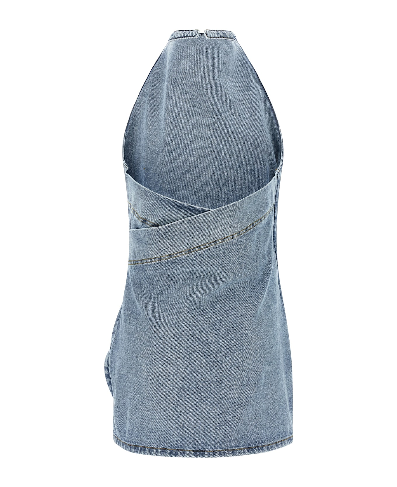 Magda Butrym 'denim 10 Dress' Dress - Light Blue