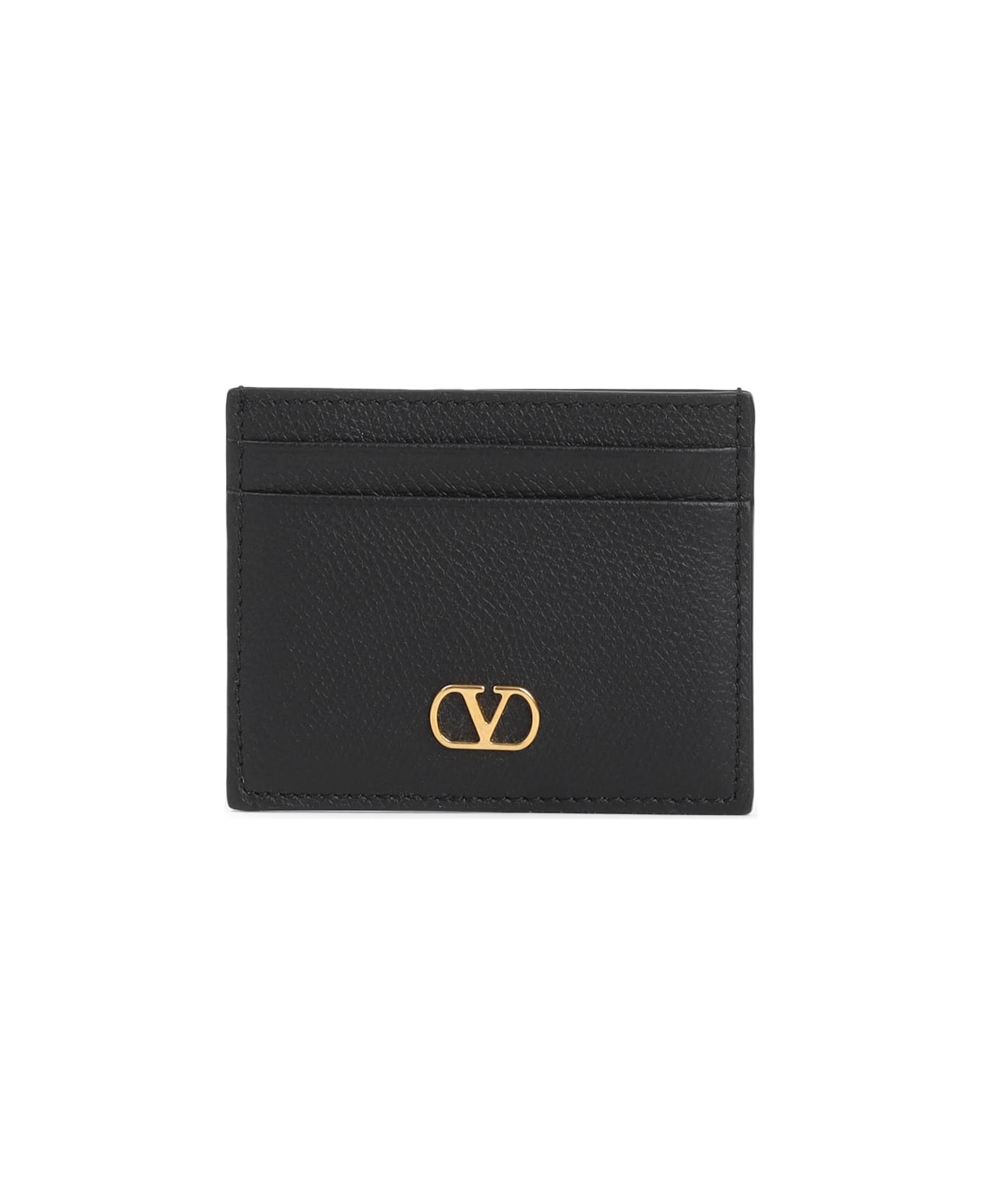 Valentino Garavani Valenitno Garavani Signature V-logo Card Case - No Nero