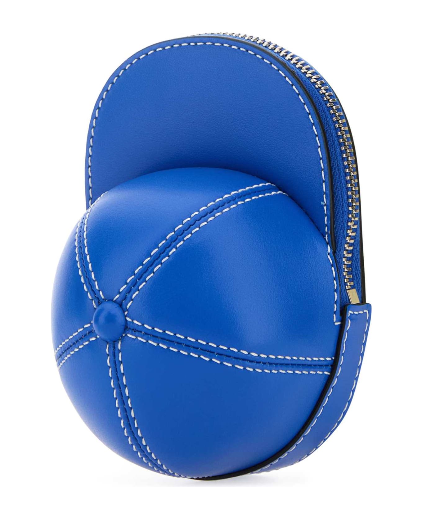 J.W. Anderson Blue Leather Mini Cap Crossbody Bag - Blue