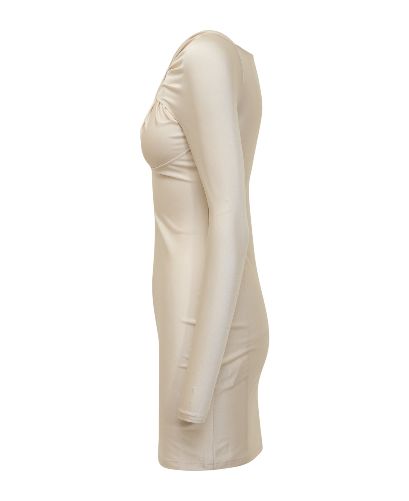 Coperni Dress With Knot - BEIGE MACADAMIA