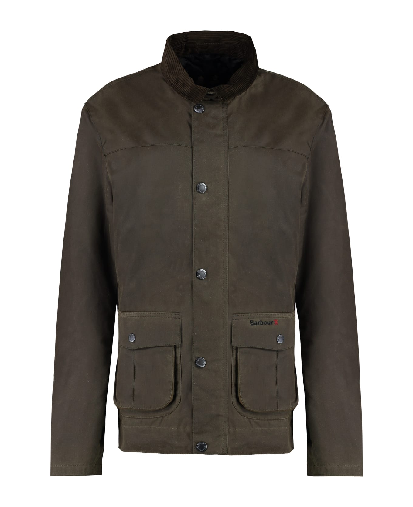 Barbour Brunden Waxed Cotton Jacket - green
