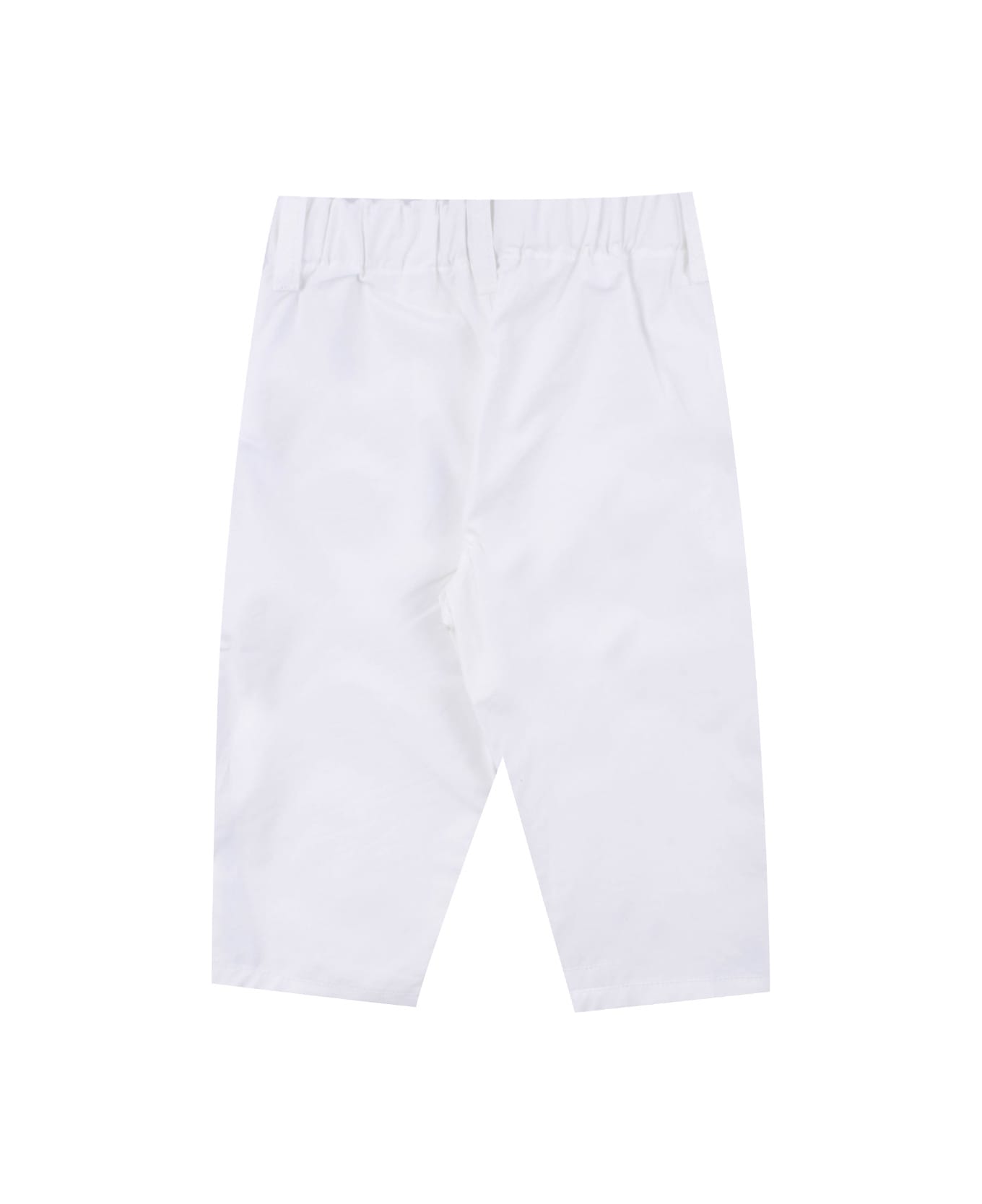 Emporio Armani Cotton Pants - White ボトムス