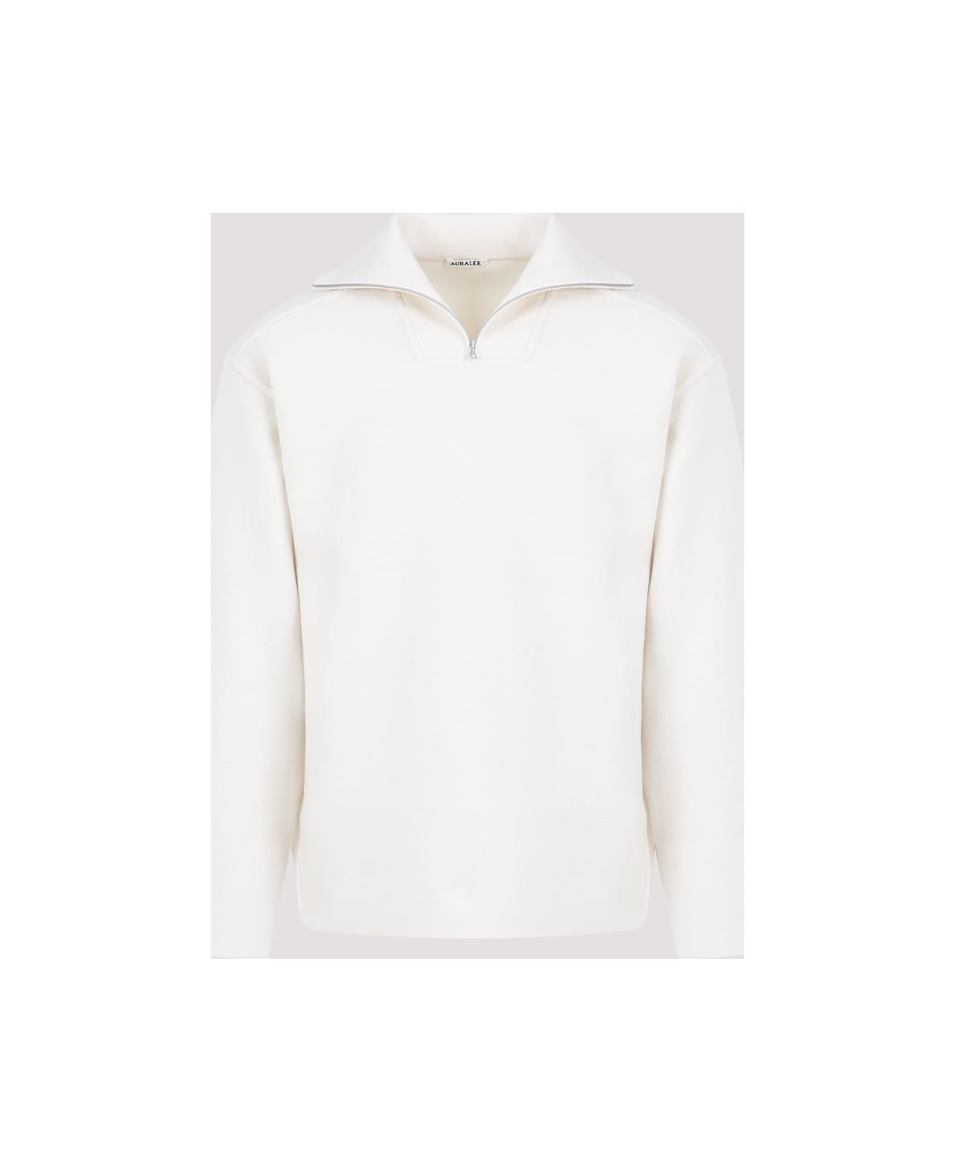 Auralee Heavy Milano Pullover - Ivory White