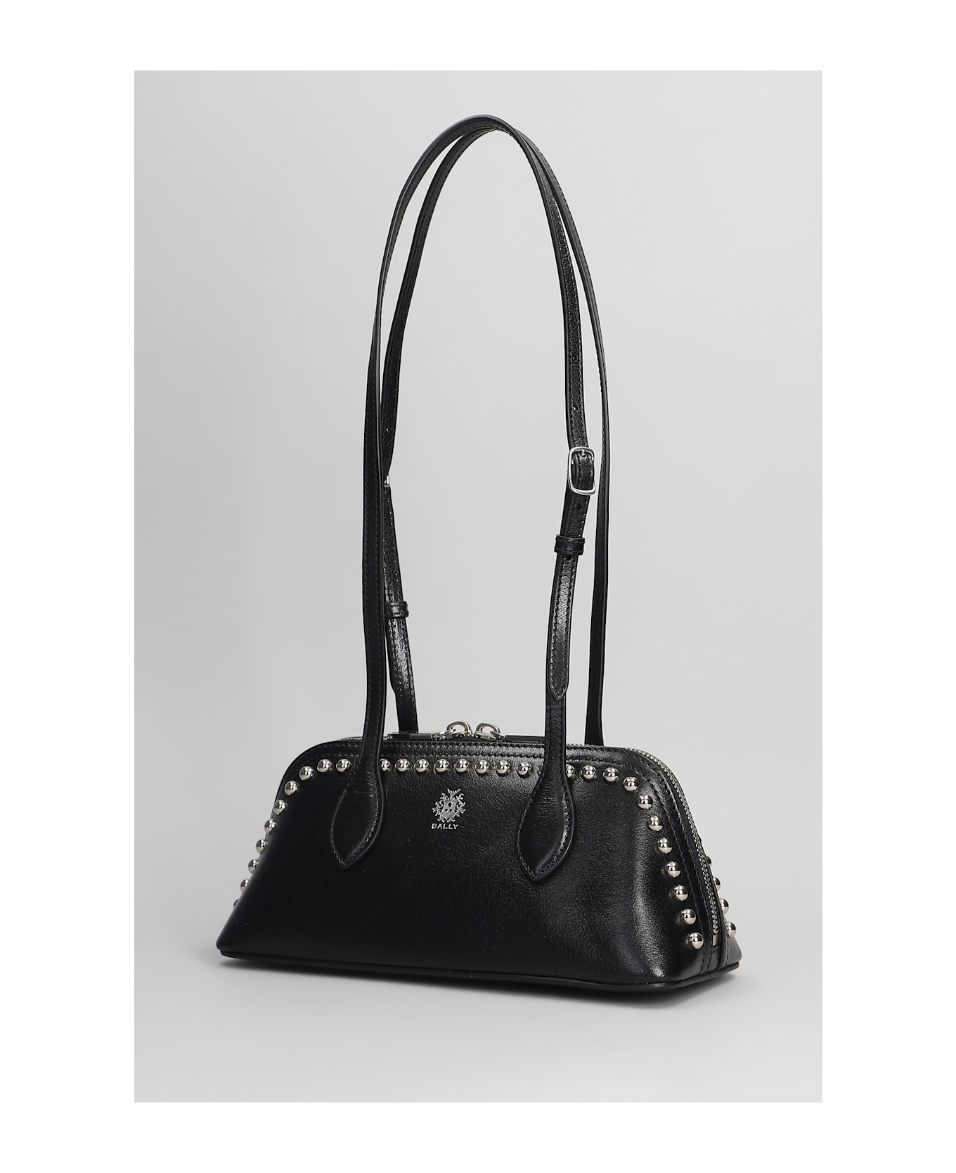 Bally Praline S Shoulder Bag In Black Leather - black