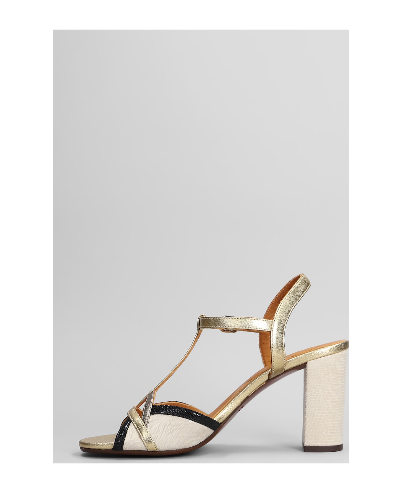 Chie Mihara Bejo Sandals In Gold Leather | italist