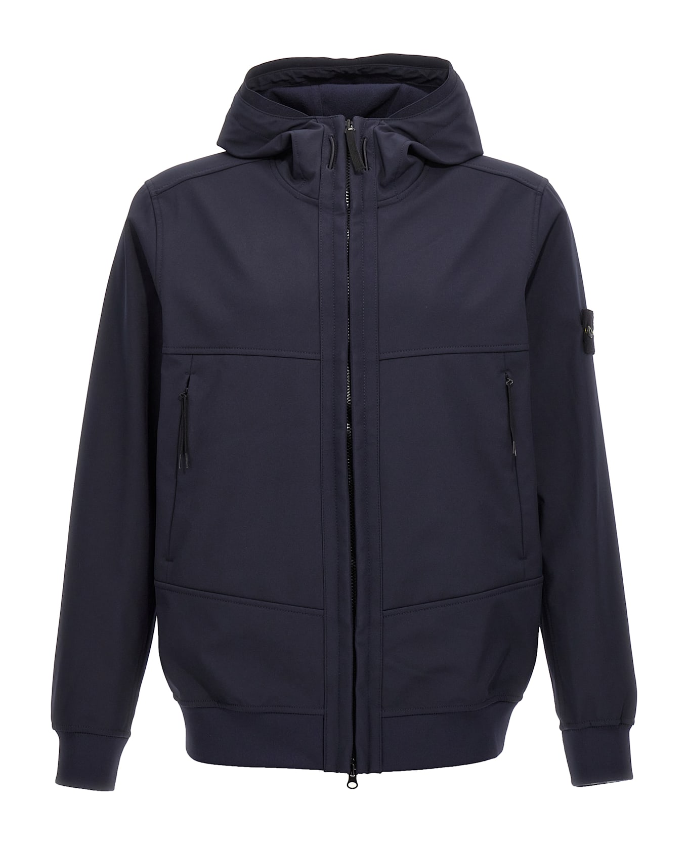 Stone Island 'soft Shell-r E.dye Technology' Jacket - Blue