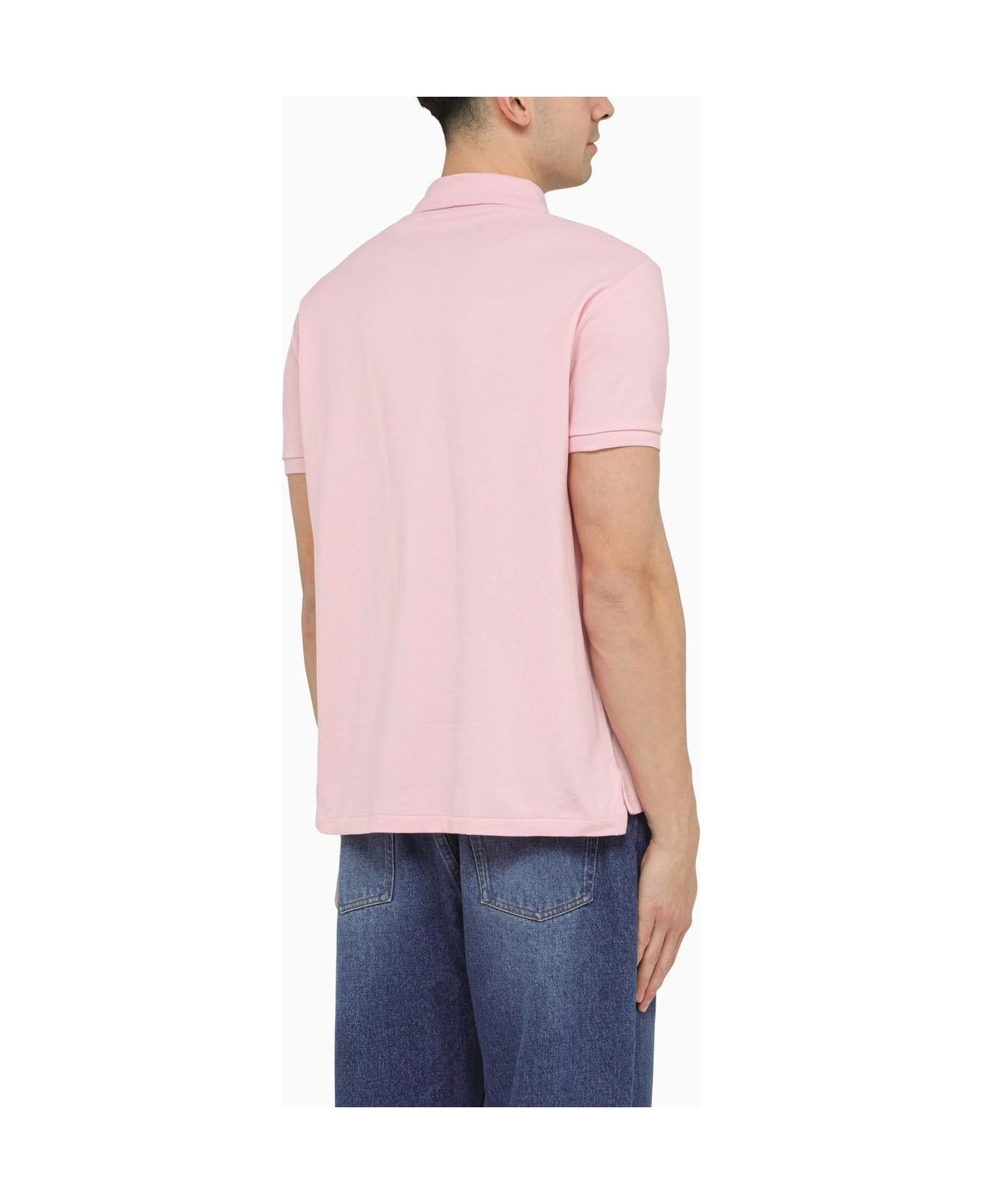 Ralph Lauren Pink Pique Polo Shirt With Logo - pink