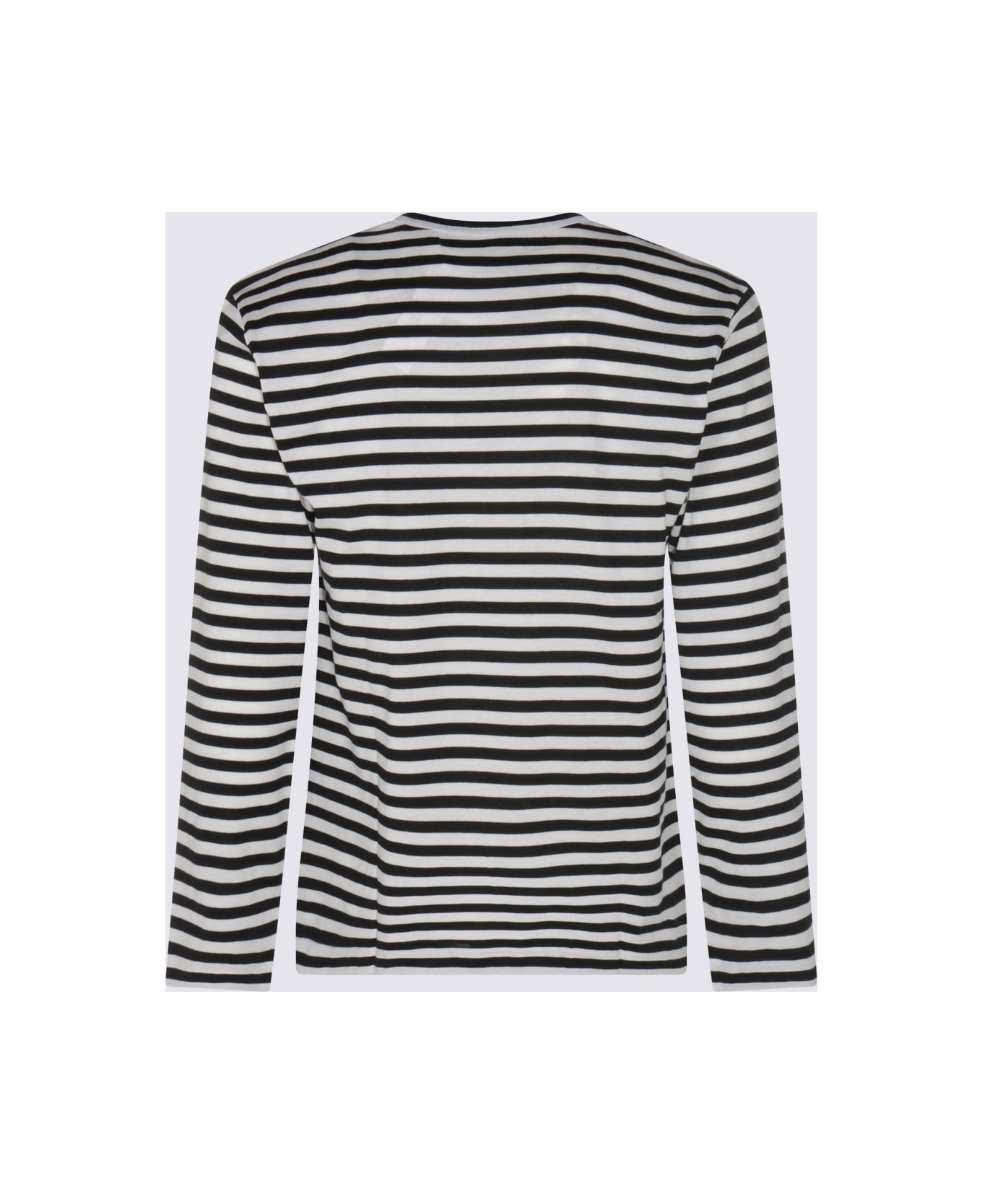 Comme des Garçons Play Black And White Cotton T-shirt - Black