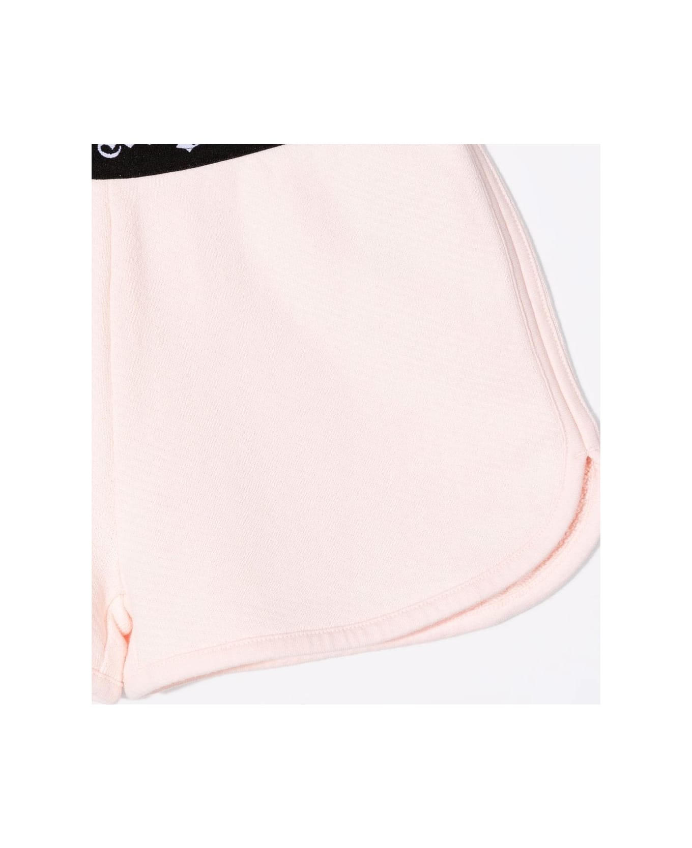 Palm Angels Kids Pink Sports Shorts With Logo Band - PINK