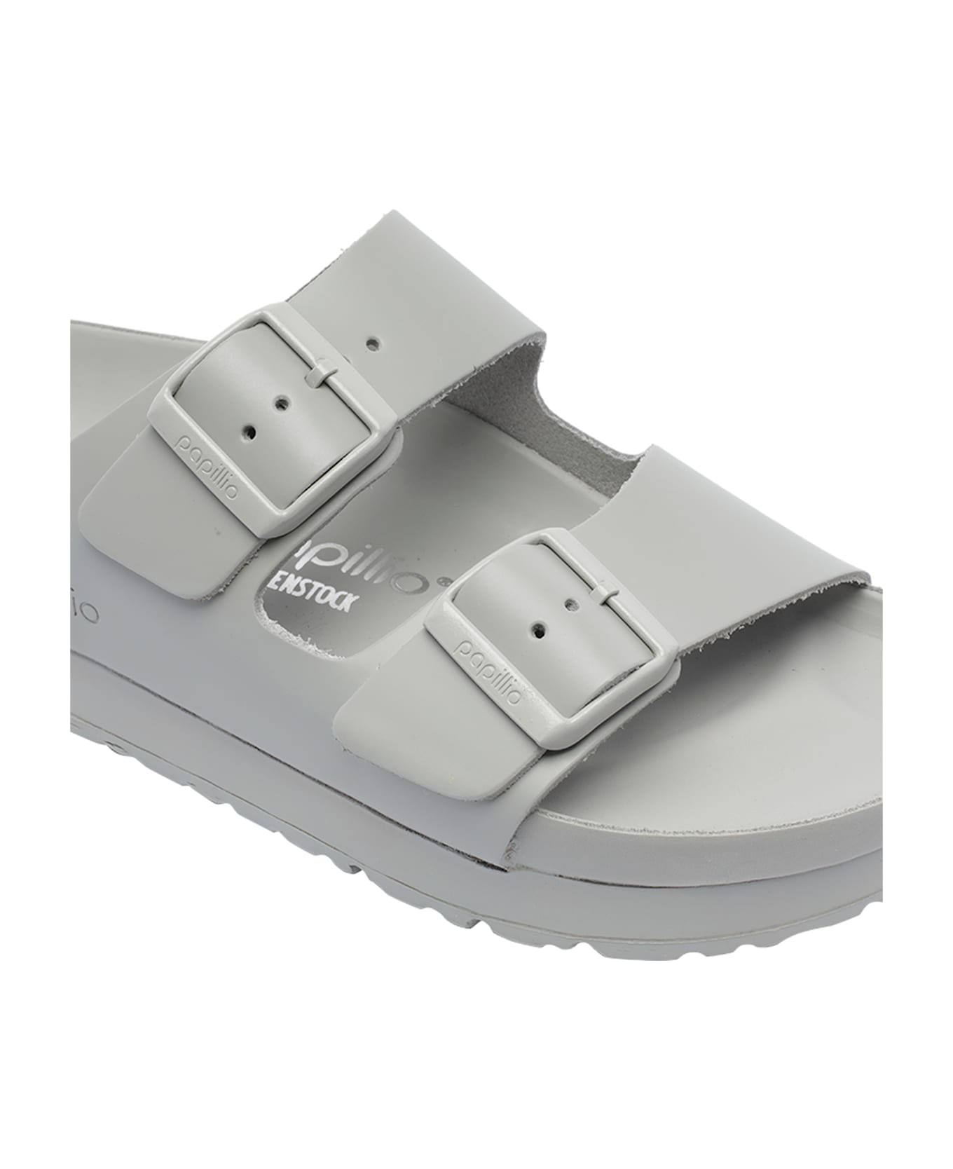Birkenstock Arizona Pap Flex Platform Sandals - Grey