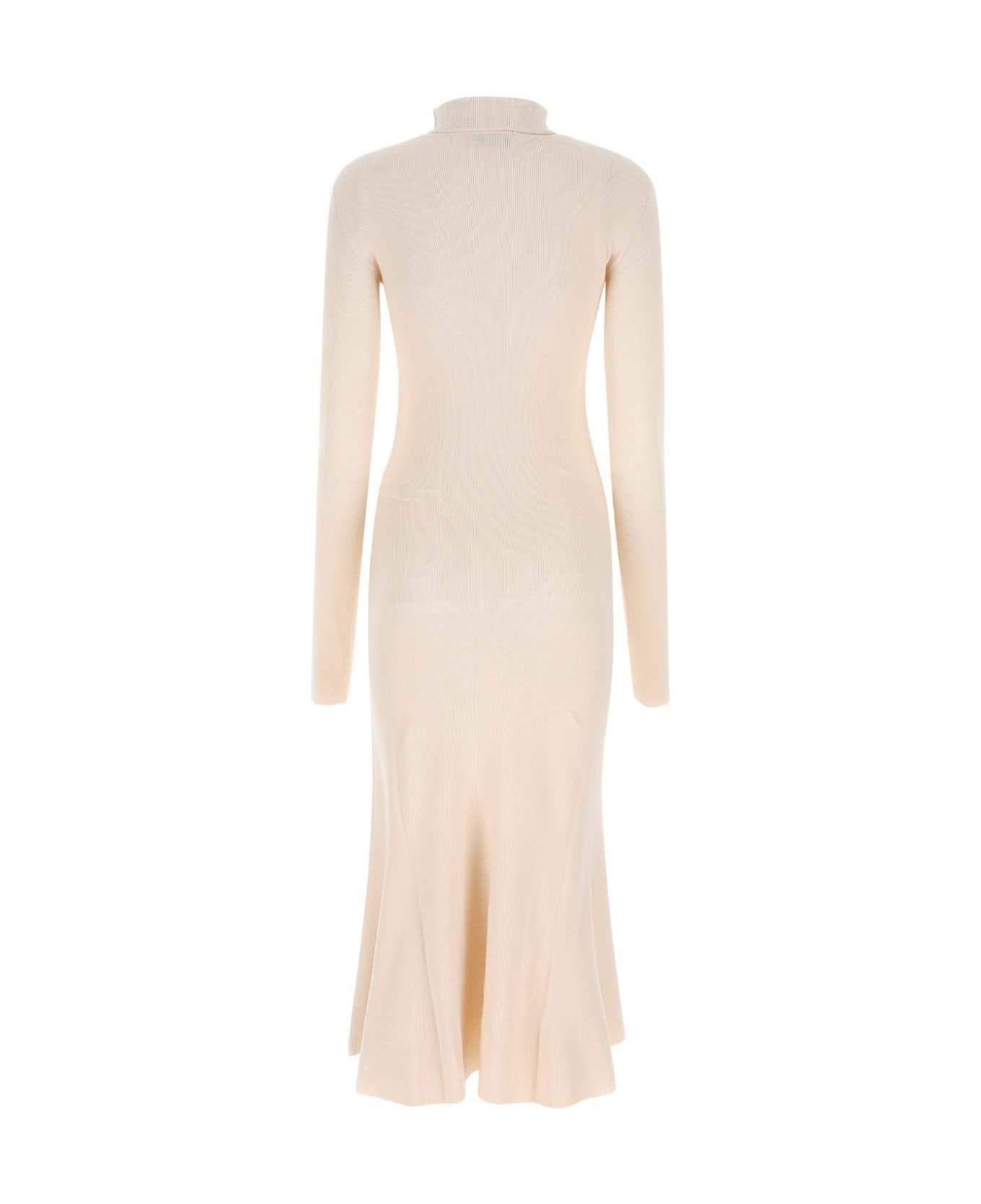 Balenciaga Sand Silk Blend Dress - 9501