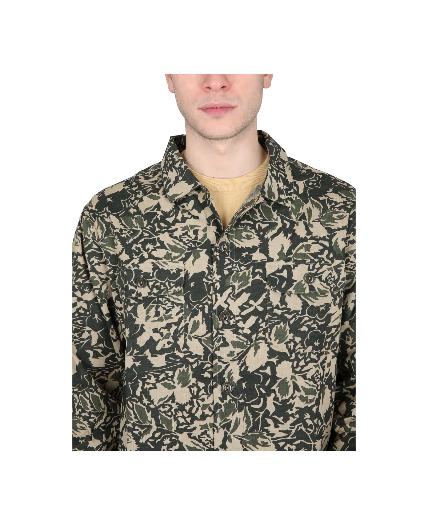 YMC Feathers Shirt - GREEN