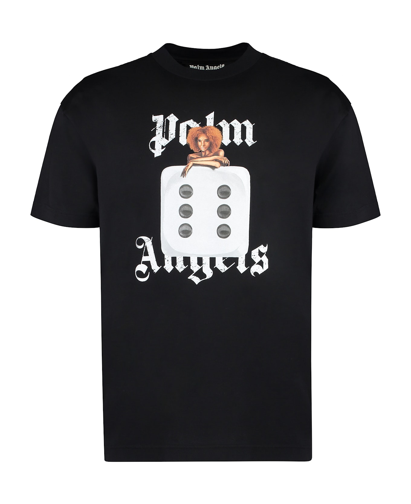 Palm Angels Printed T-shirt - Black - Off White