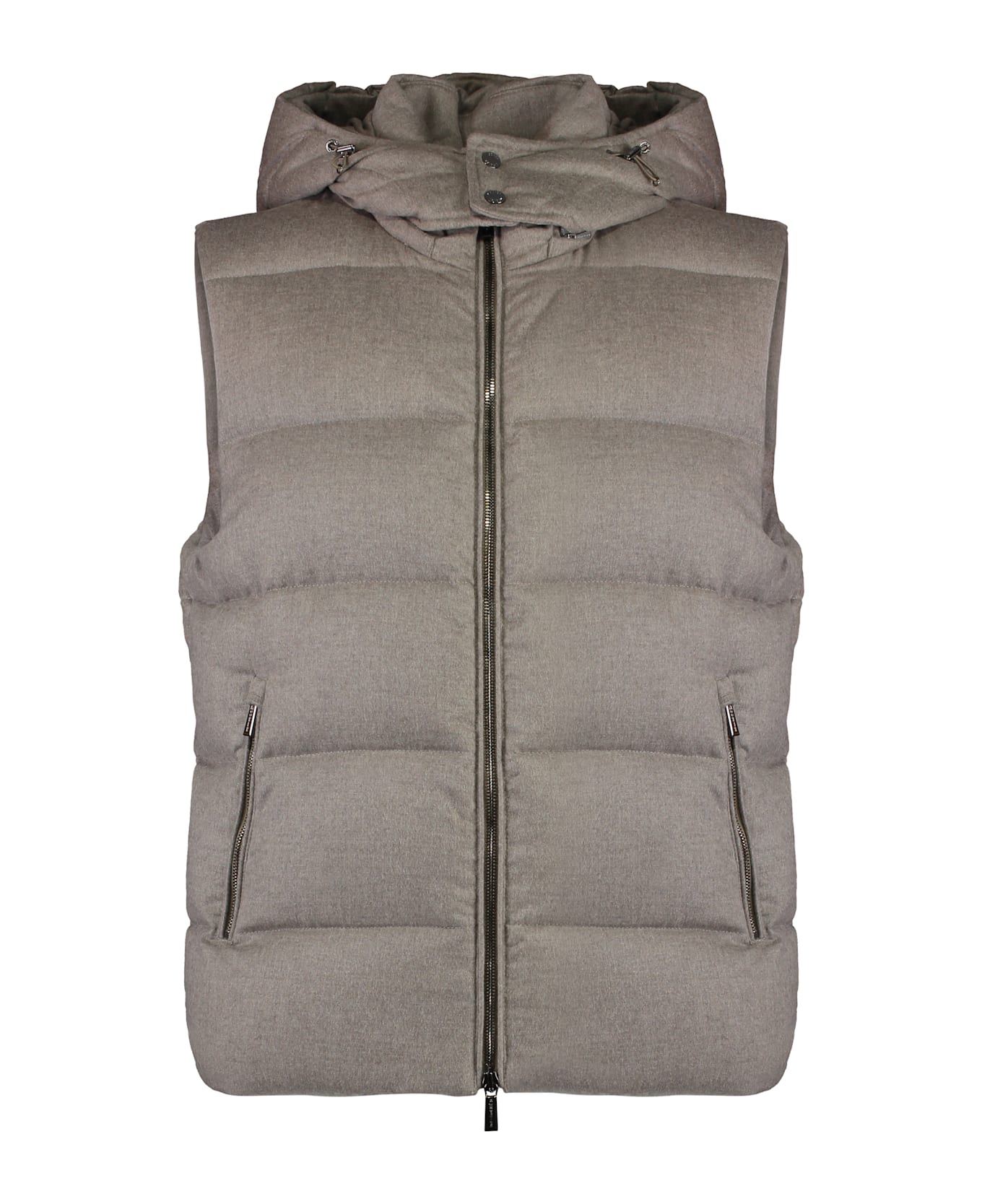 Moorer Fire Hooded Bodywarmer - Sand