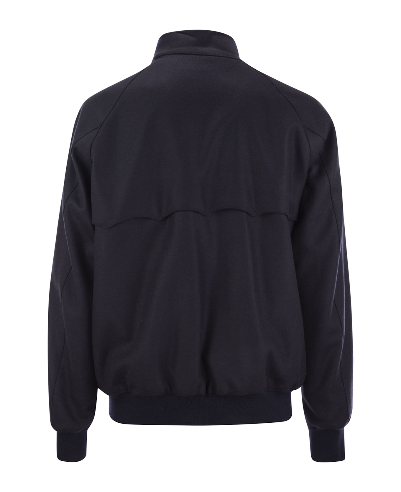 Baracuta Melton - Wool-blend Bomber Jacket - Deep Blue