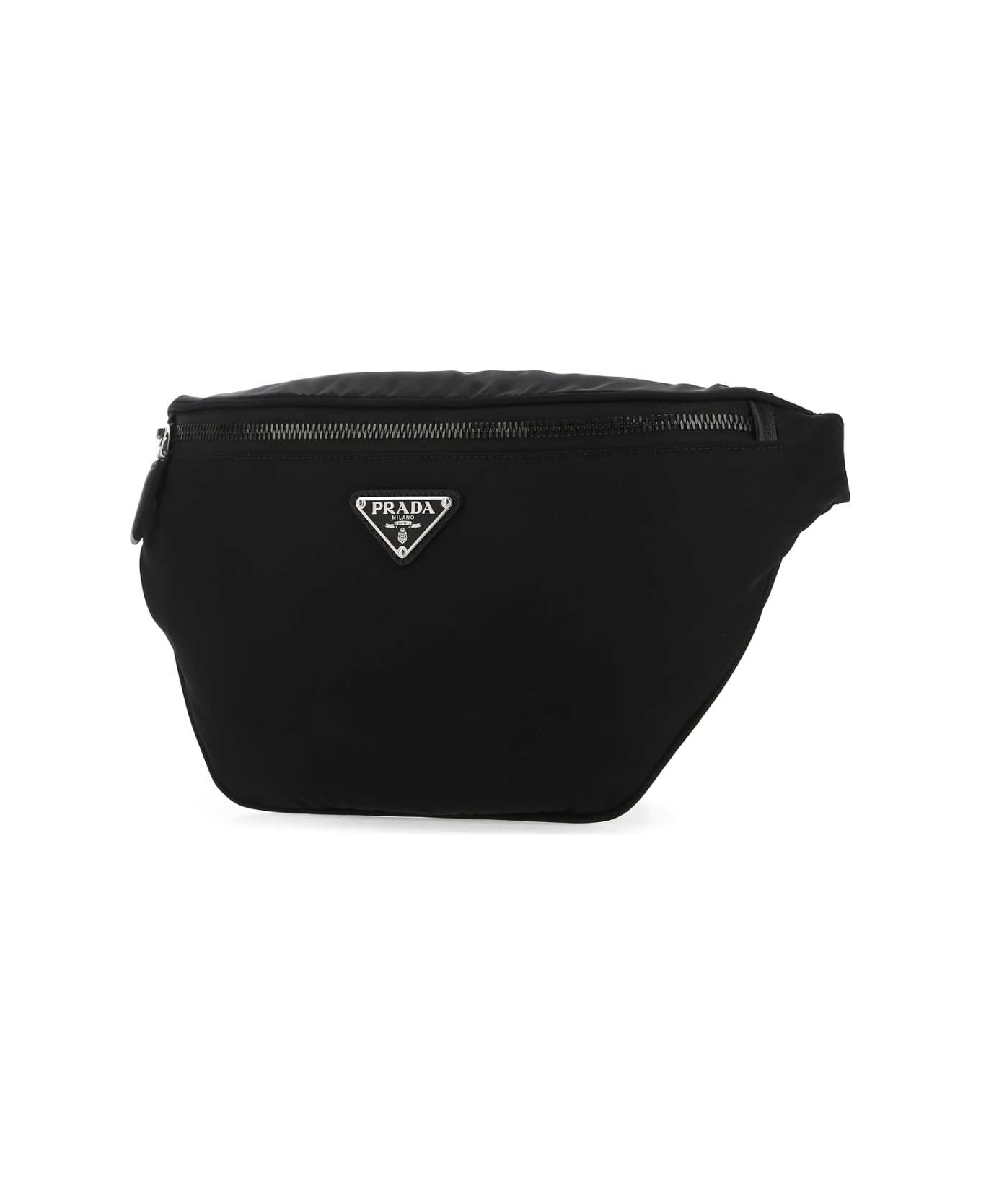 Prada Black Fabric Belt Bag - F0002
